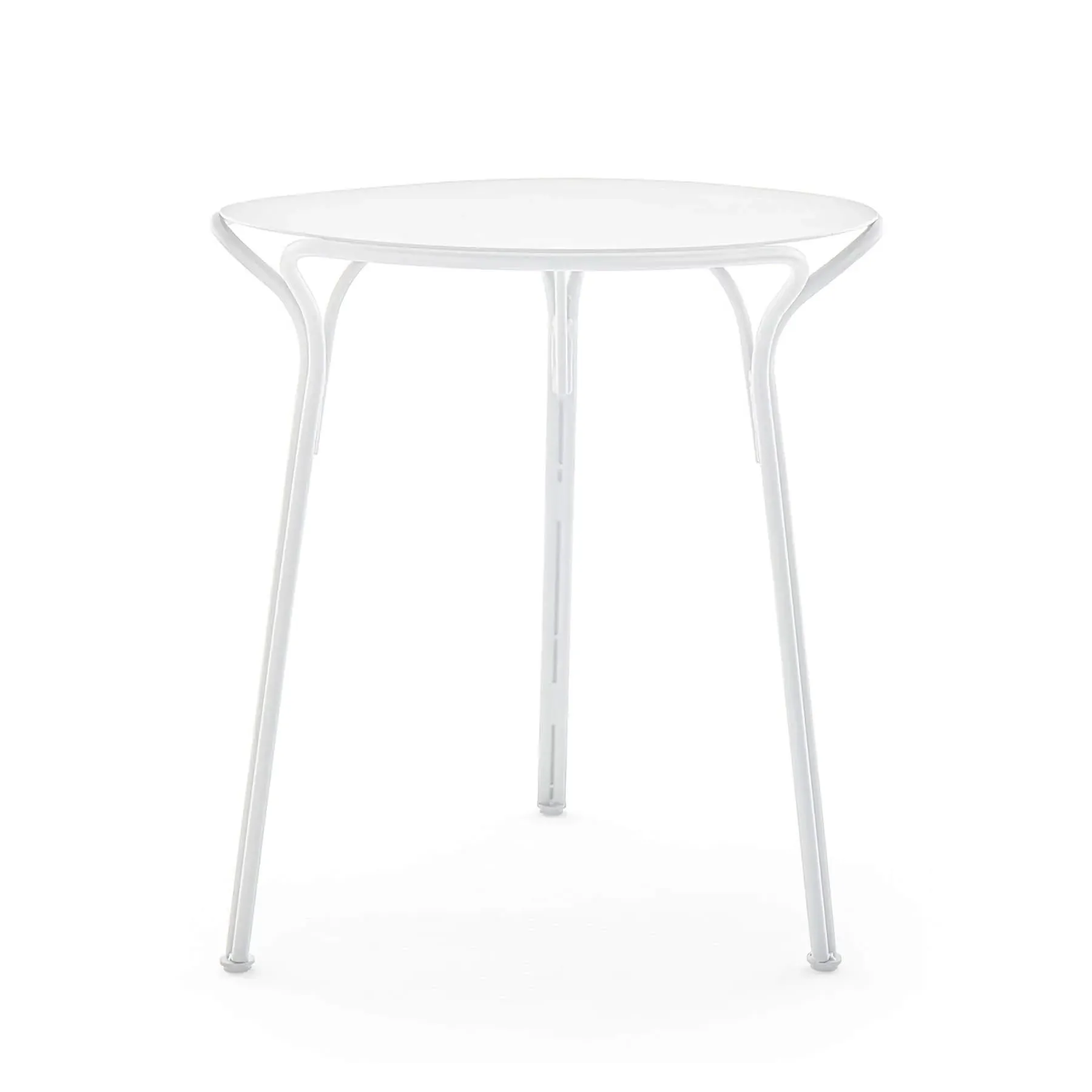 Garden Table with Wire Frame - White, Metal