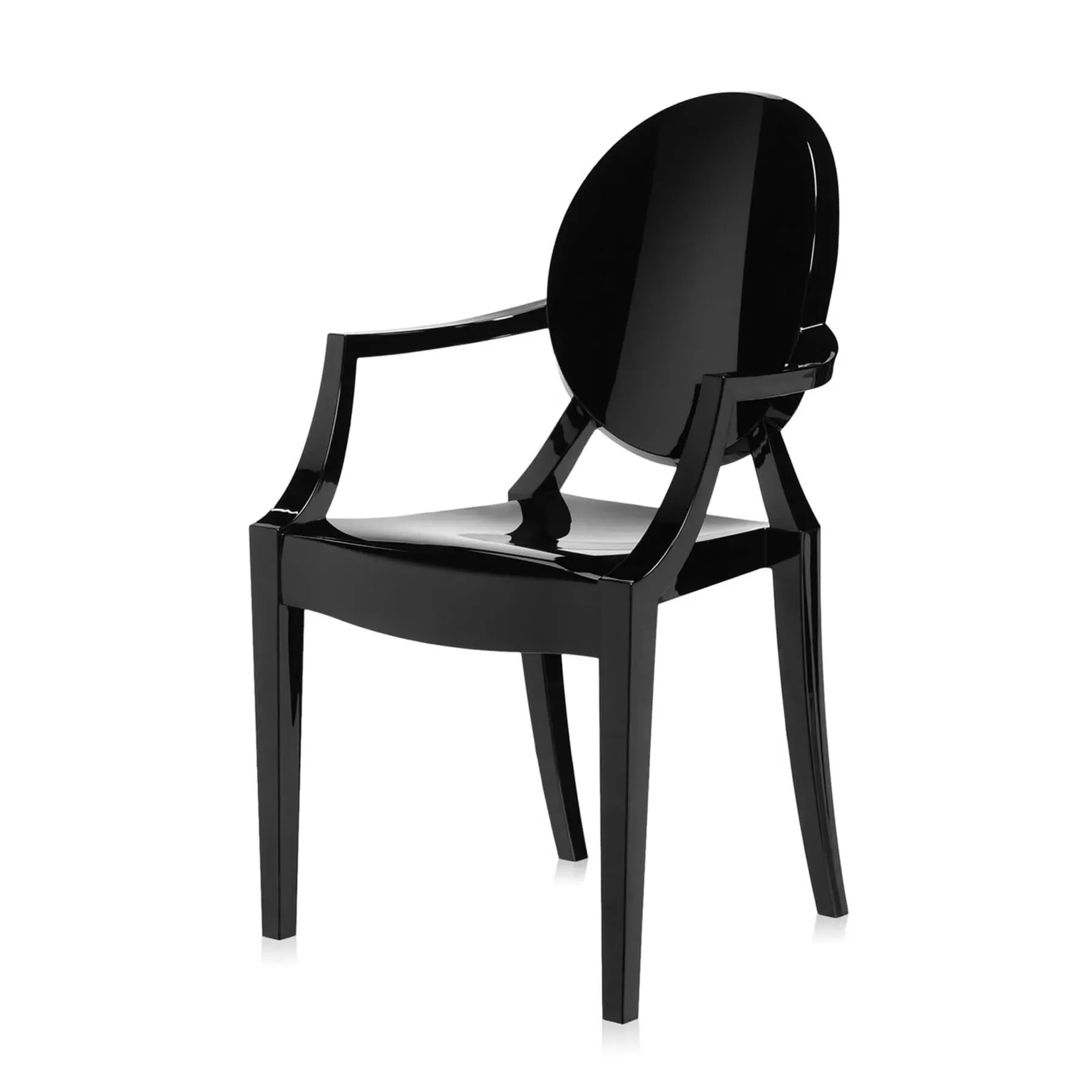 Ghost Dining Chair Stackable - Black, Polycarbonate image