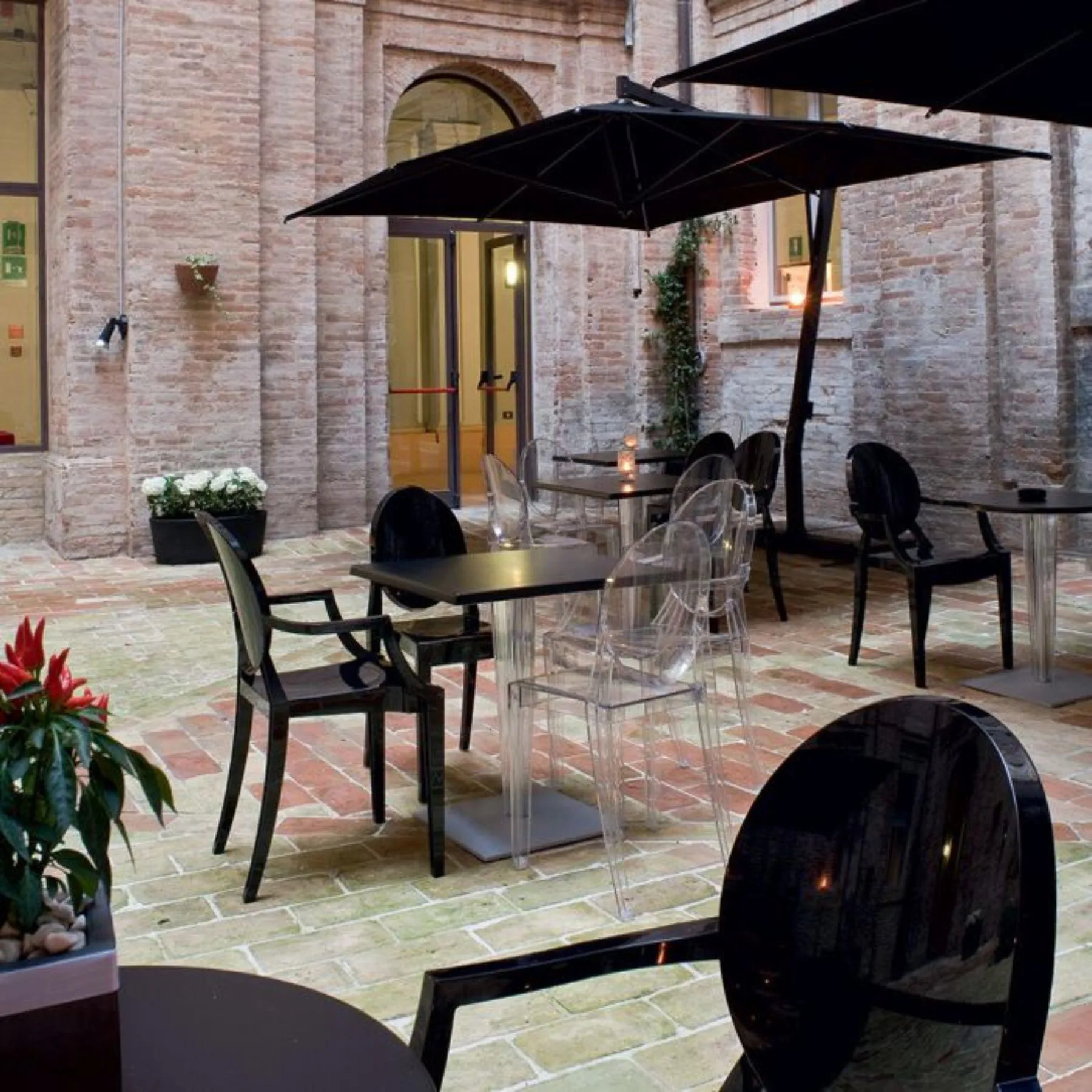 Ghost Dining Chair Stackable - Blue, Polycarbonate