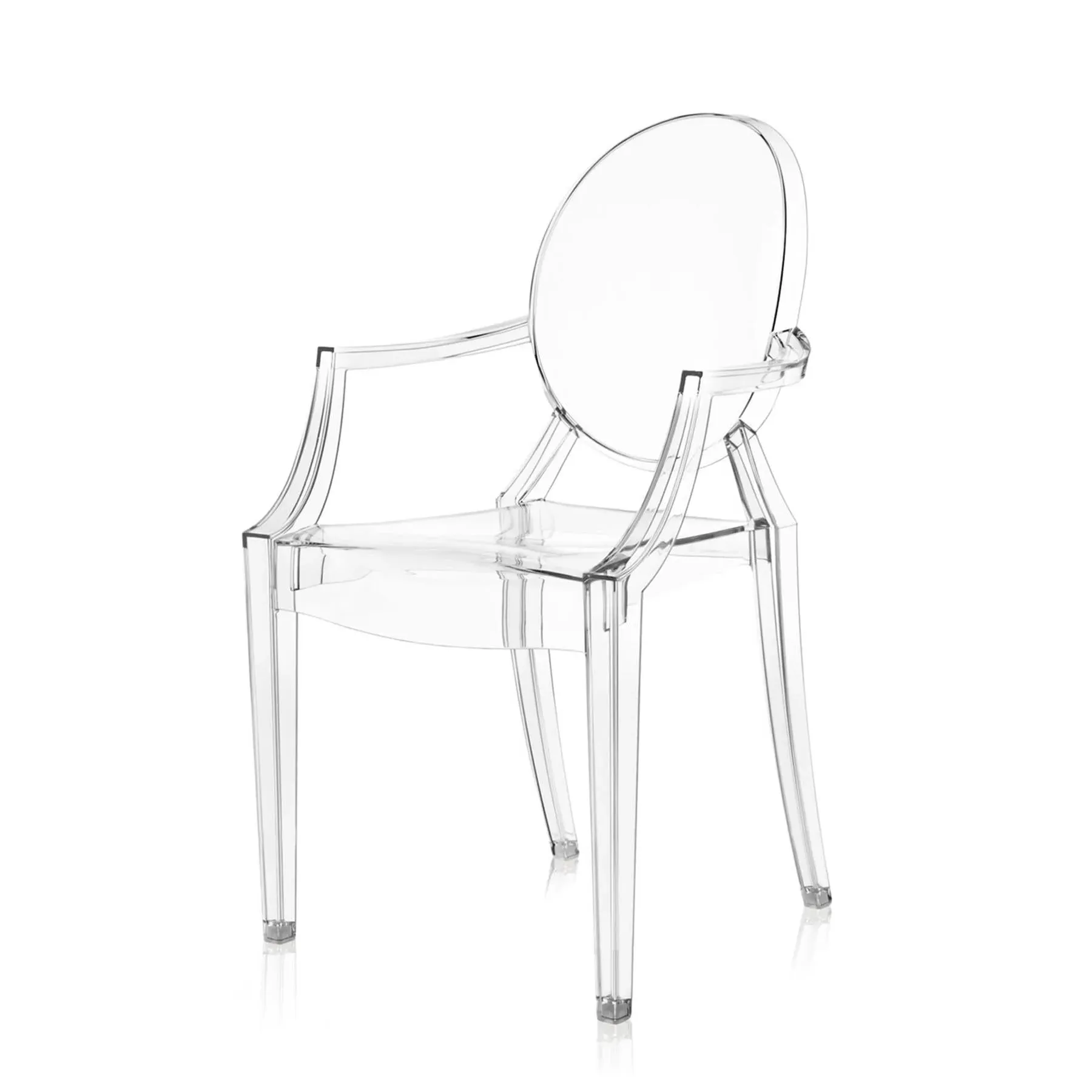 Ghost Dining Chair Stackable - Clear, Polycarbonate