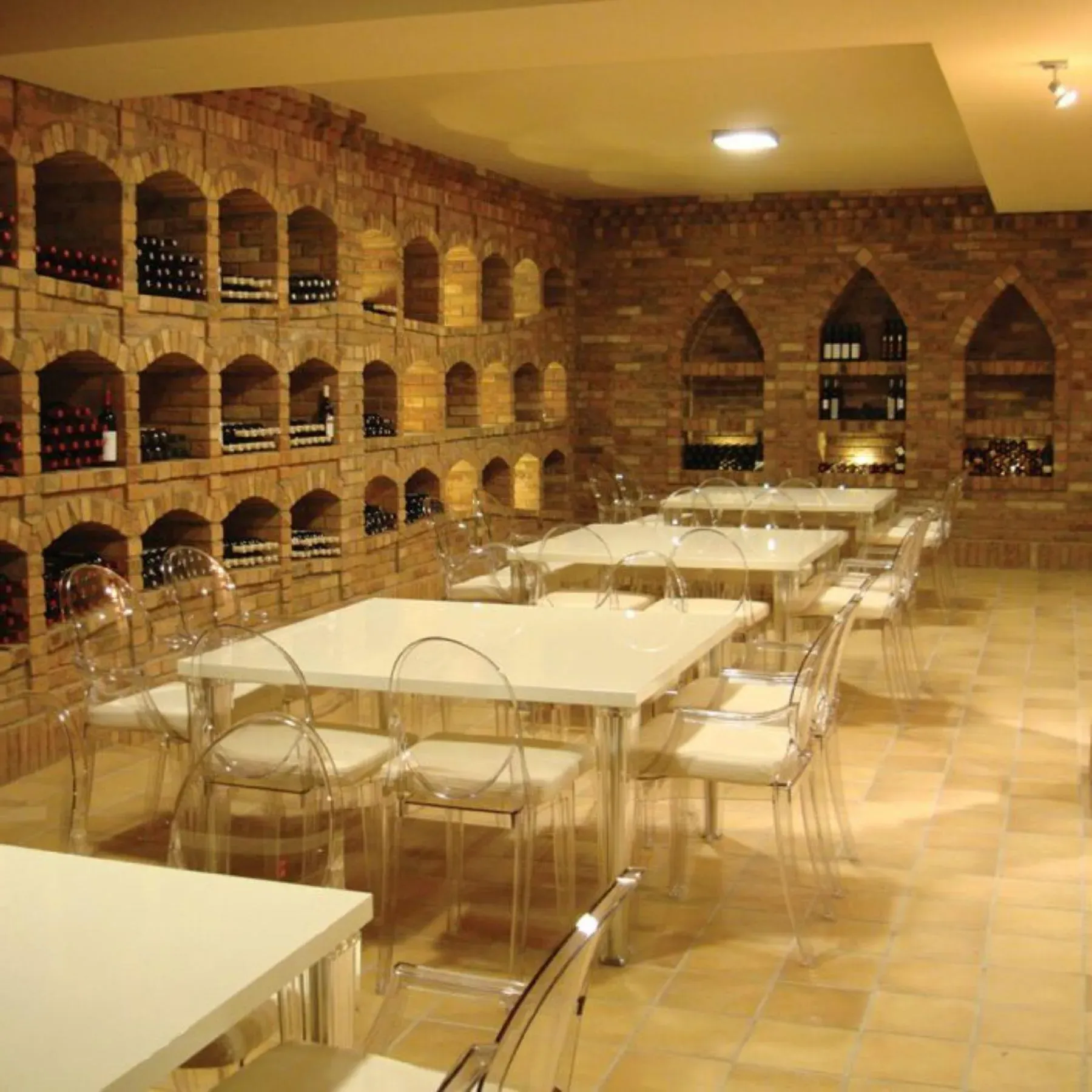 Ghost Dining Chair Stackable - Green, Polycarbonate