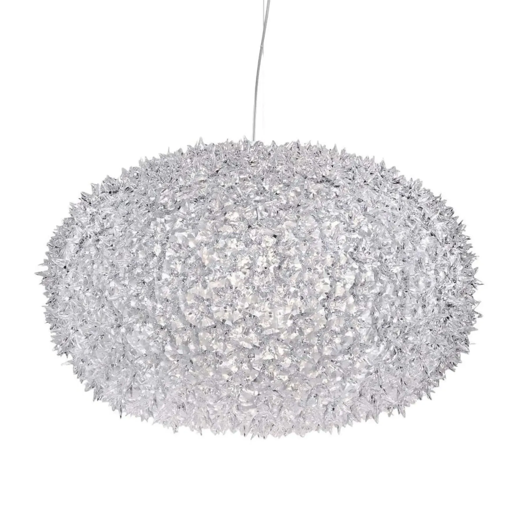 Large Hanging Pendant Light - Lavender, Polycarbonate
