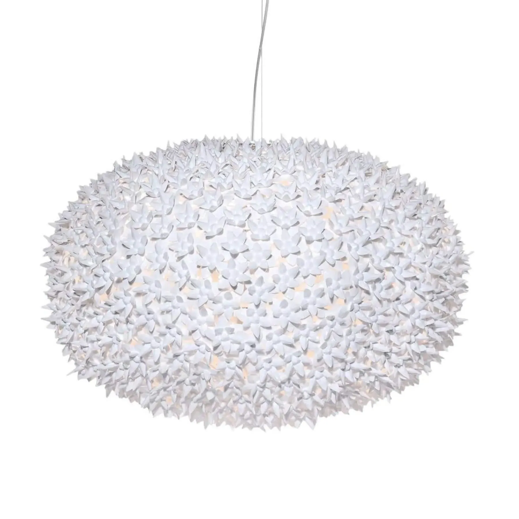 Large Hanging Pendant Light - White, Polycarbonate
