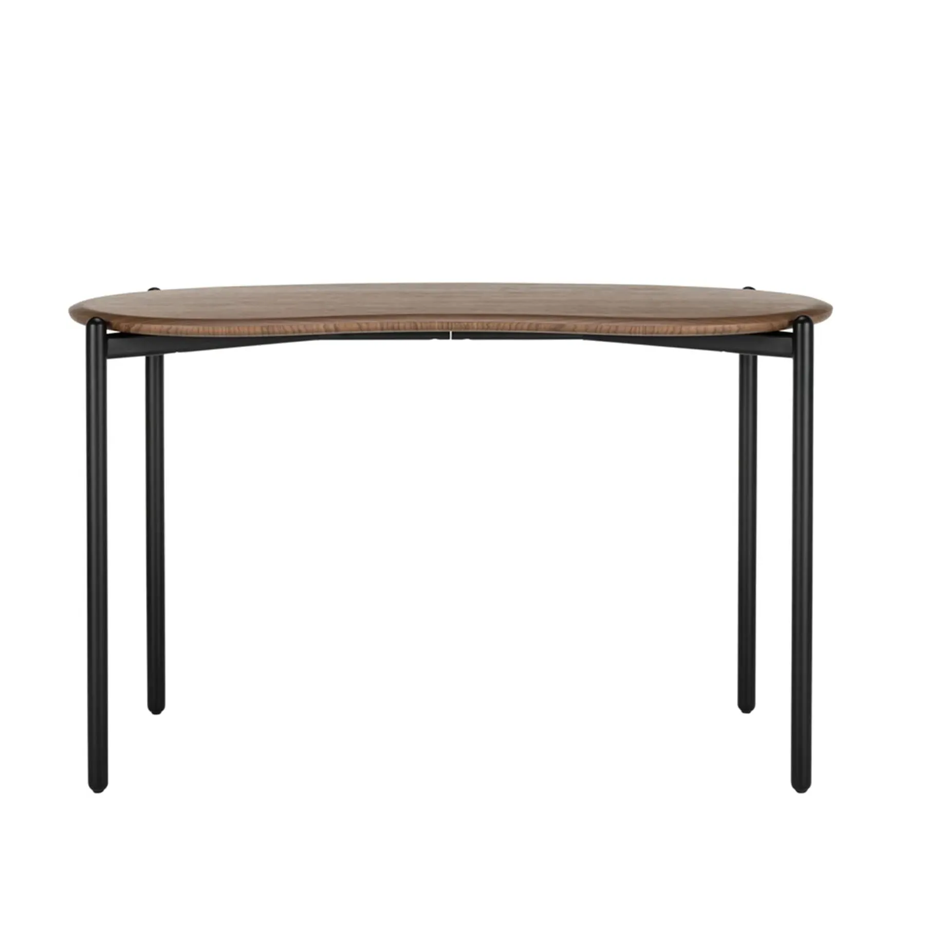 Lunat Bean-Shaped Desk - Walnut, Steel