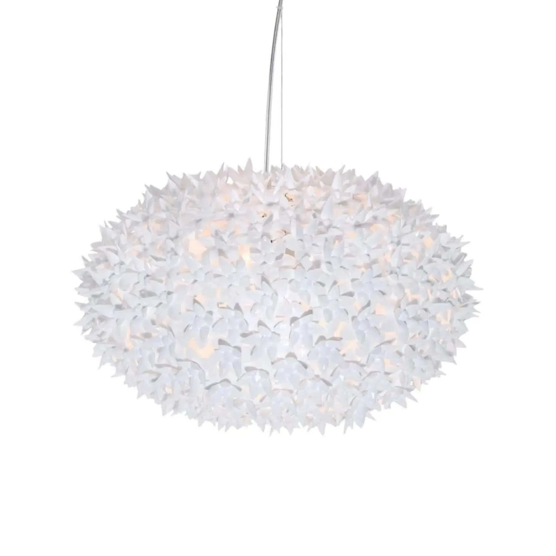 Medium Hanging Pendant Light - White, Polycarbonate