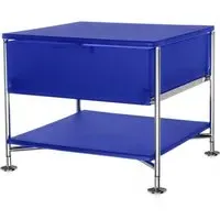 Mobil 1-Drawer Storage Unit with Feet - Blue, Aluminium