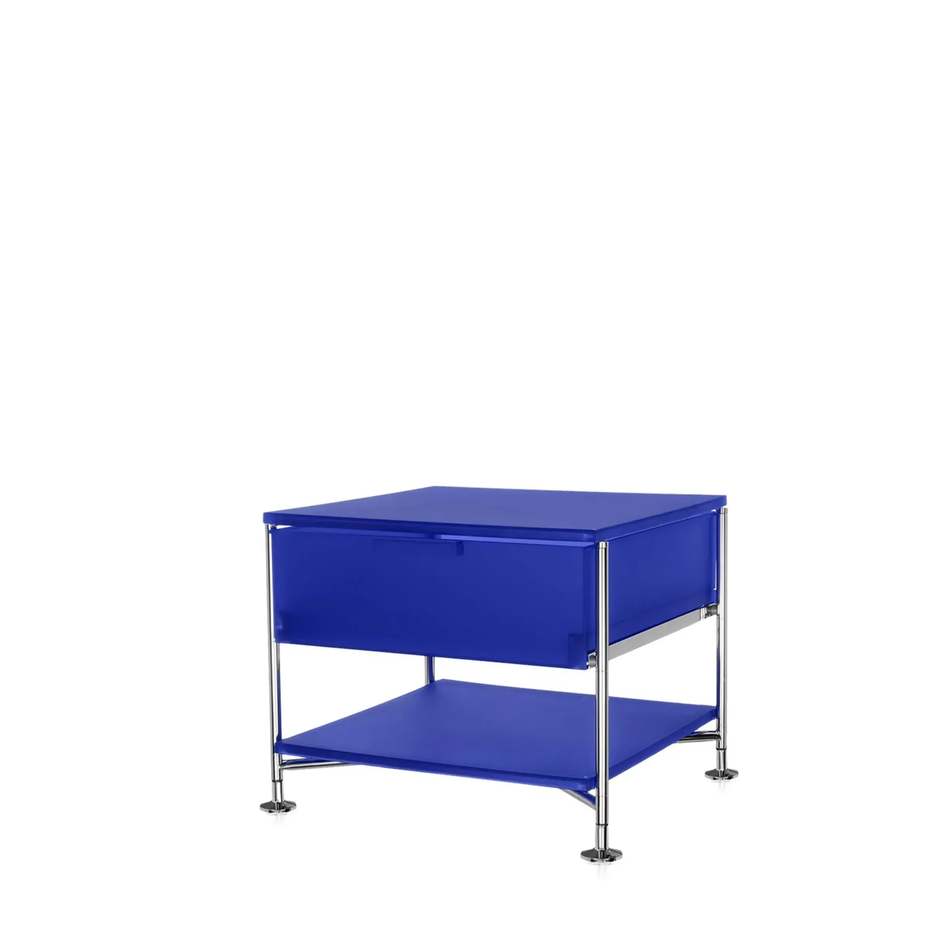 Mobil 1-Drawer Storage Unit with Feet - Blue, Aluminium image