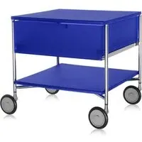 Mobil 1-Drawer Storage Unit with Wheels - Blue, Aluminium