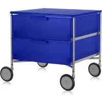 Mobil 2-Drawer Storage Unit with Wheels - Blue, Aluminium