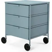 Mobil Mat 3-Drawer Storage Unit with Wheels - Blue