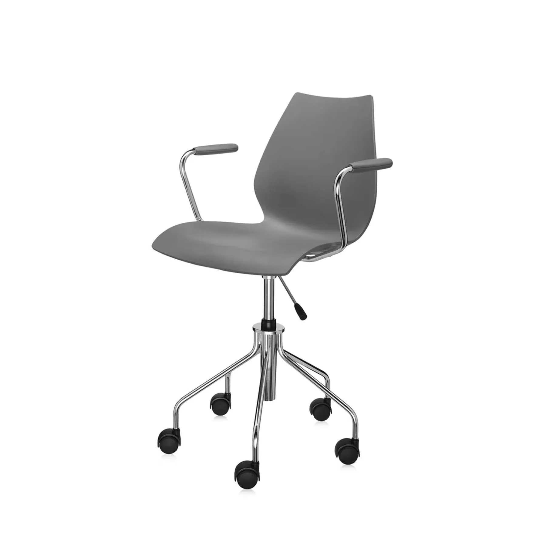 Office Chair with Armrests - Blue, Polypropylene