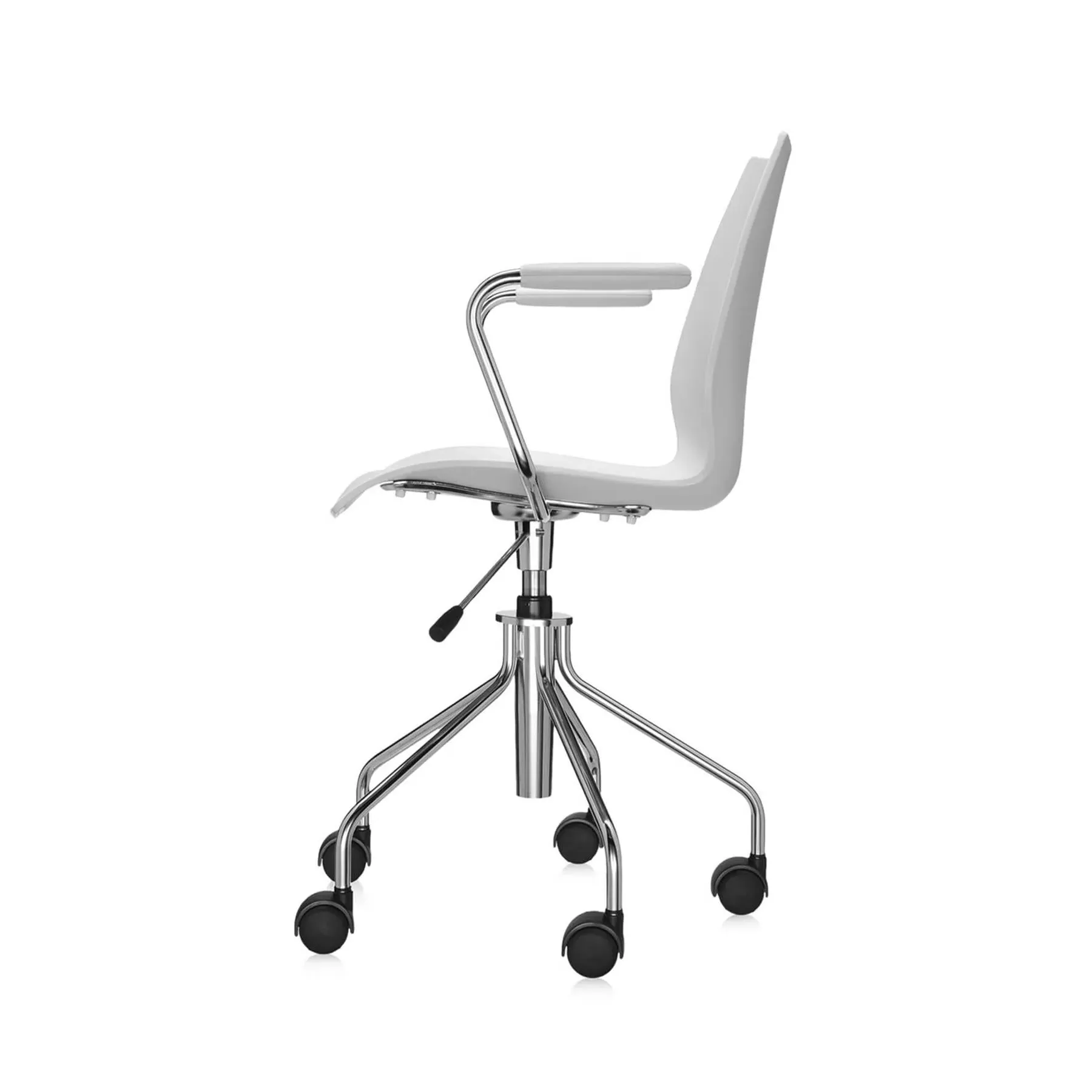Office Chair with Armrests - White, Polypropylene