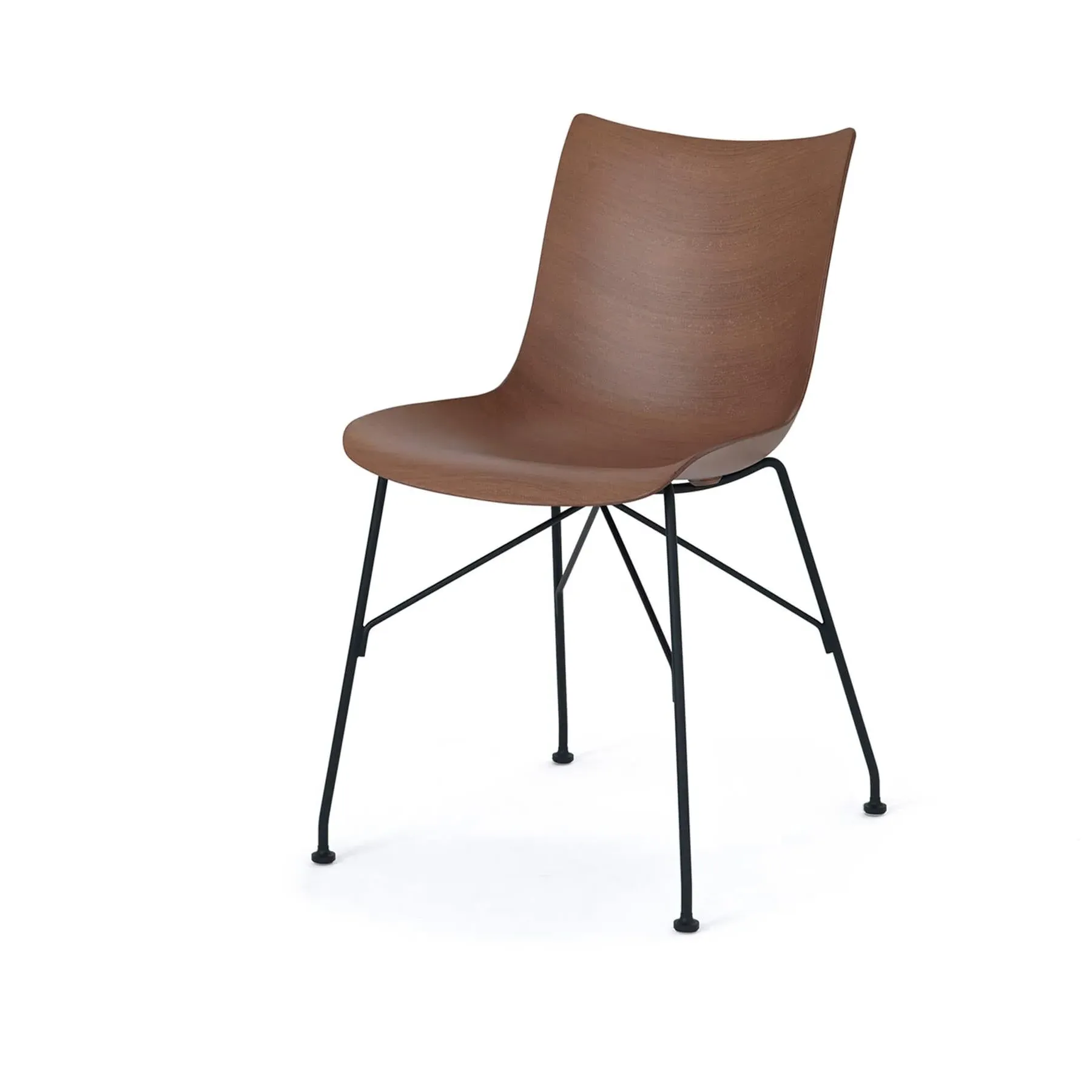 P/Wood Office Chair - Dark Wood, Black image