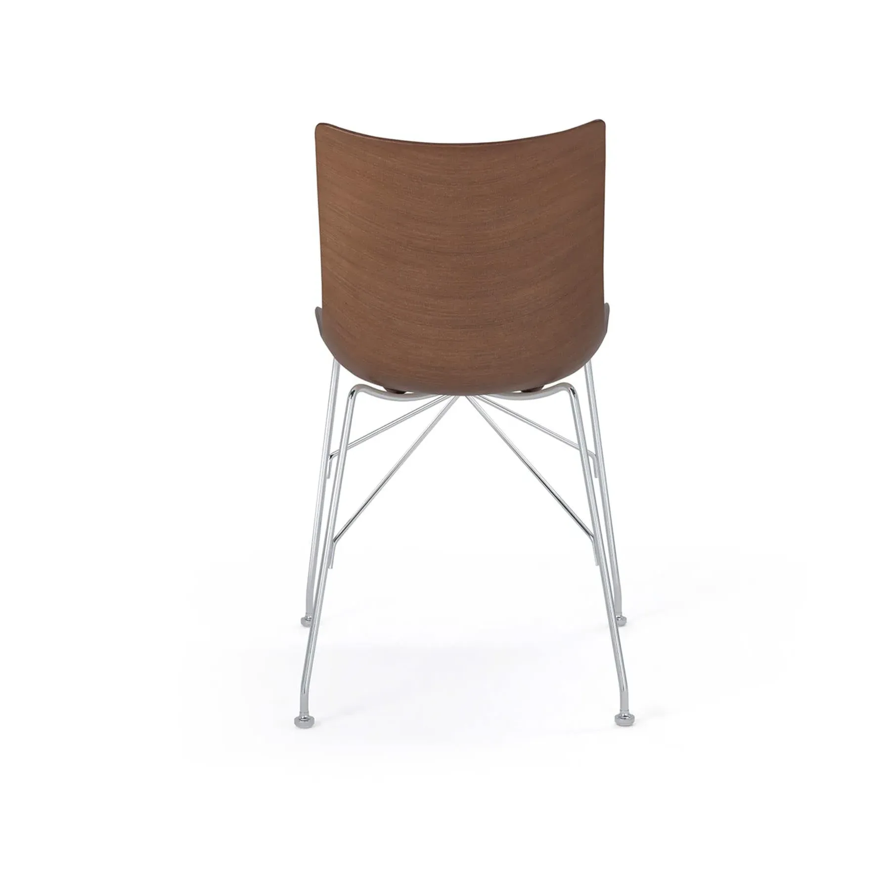 P/Wood Office Chair - Light Wood, Chrome