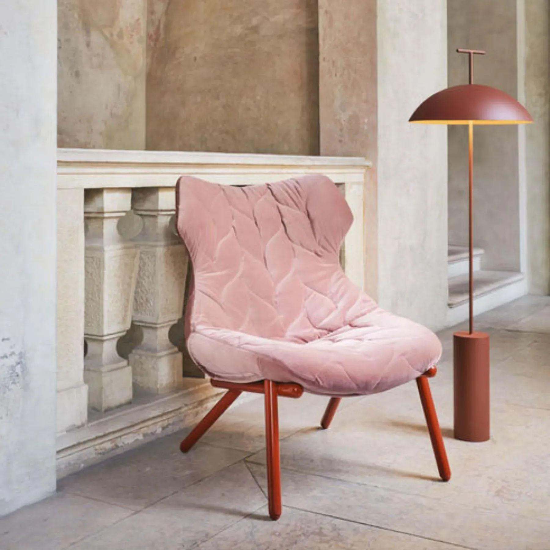 Reading Floor Lamp - Red, Steel