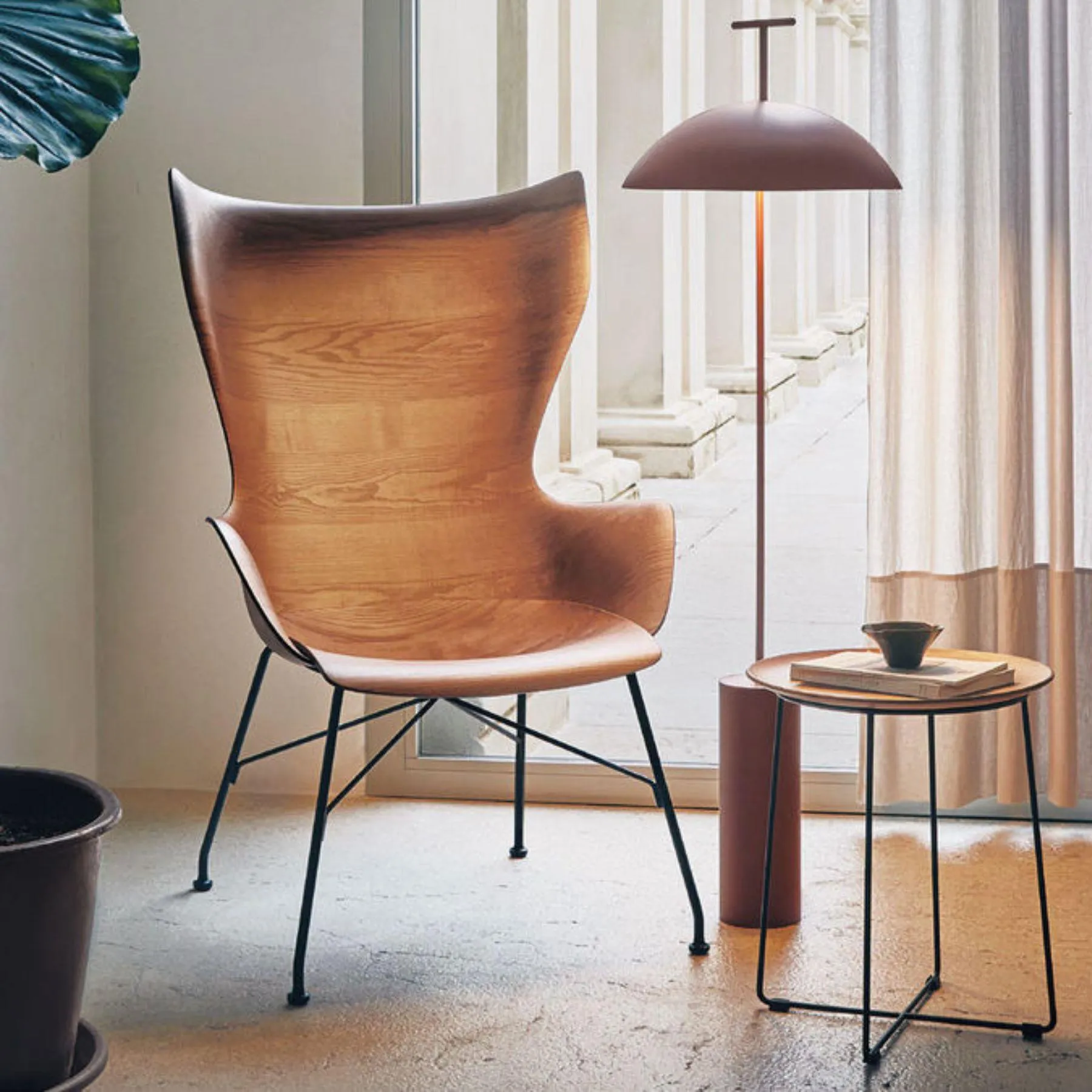 Reading Floor Lamp - Red, Steel