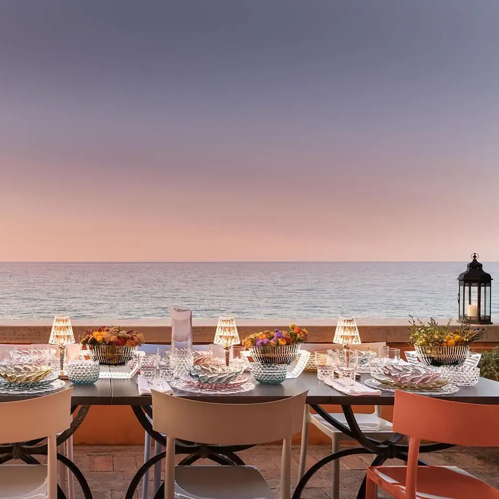 Rechargeable Portable Lamp - Blue, Plastic