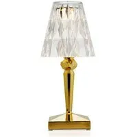 Rechargeable Portable Lamp - Gold, Plastic