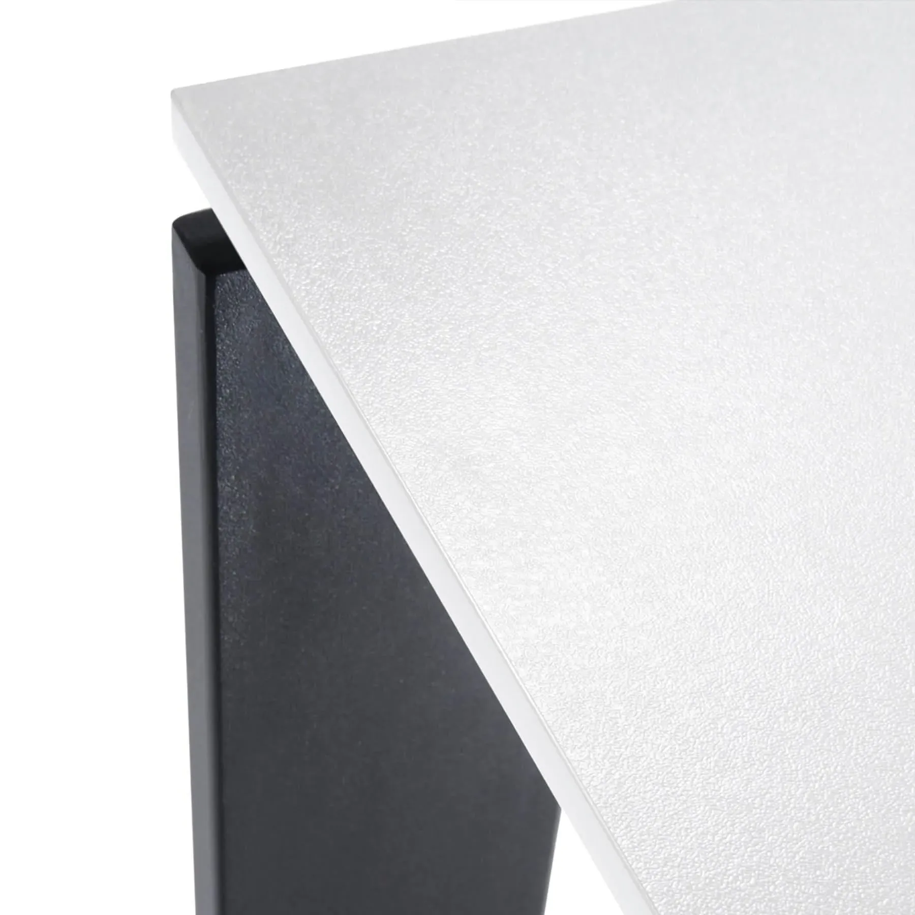 Rectangular Desk with Storage - Black, Laminate