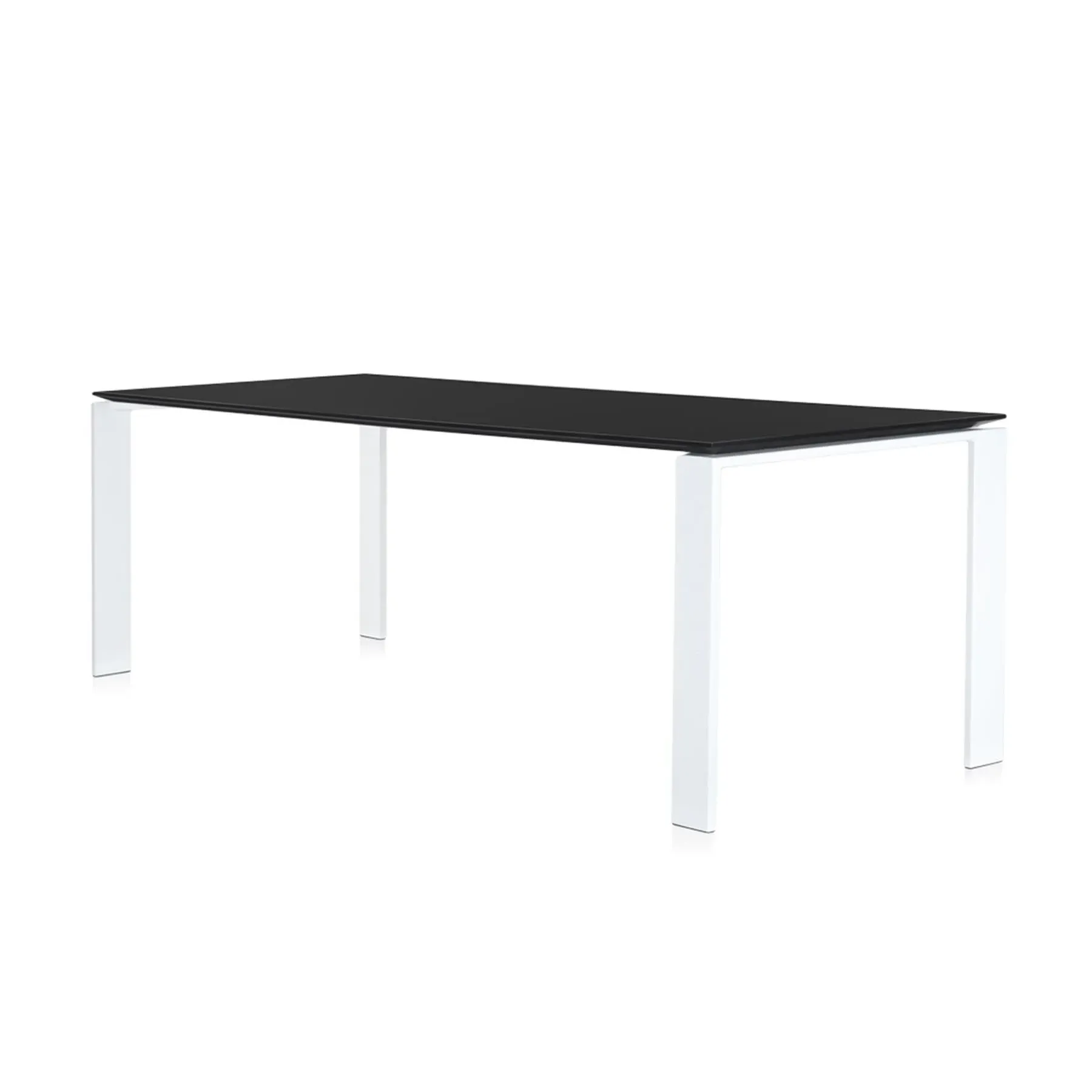 Rectangular Desk with Storage - Black, Laminate