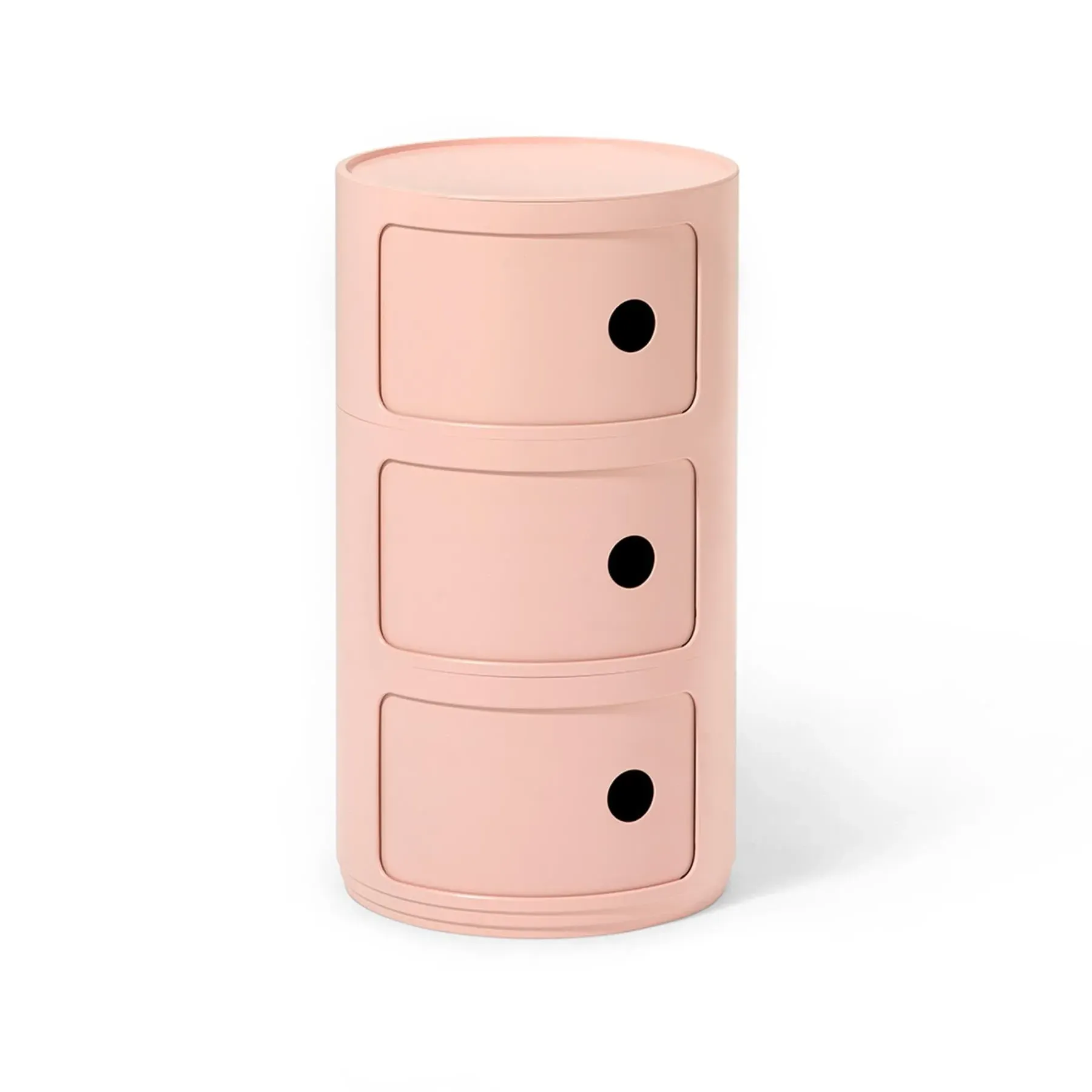 Round Storage Cabinet with Doors - Pink, Biopolymer