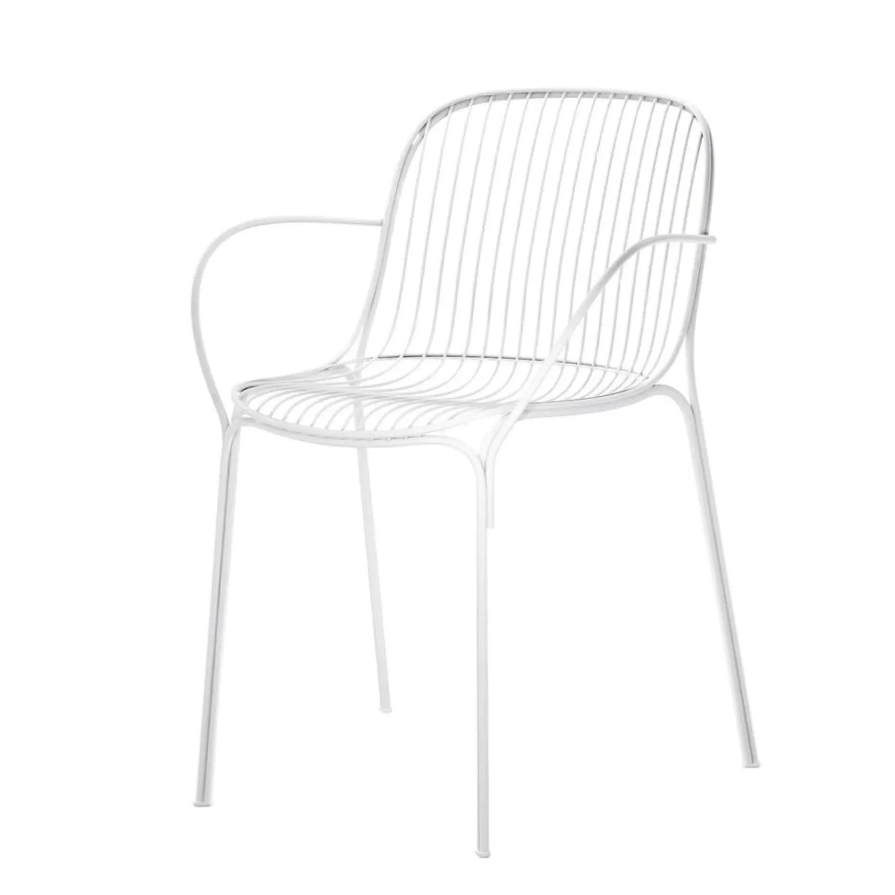 Small Arm Chair with Cushions - Black, Steel