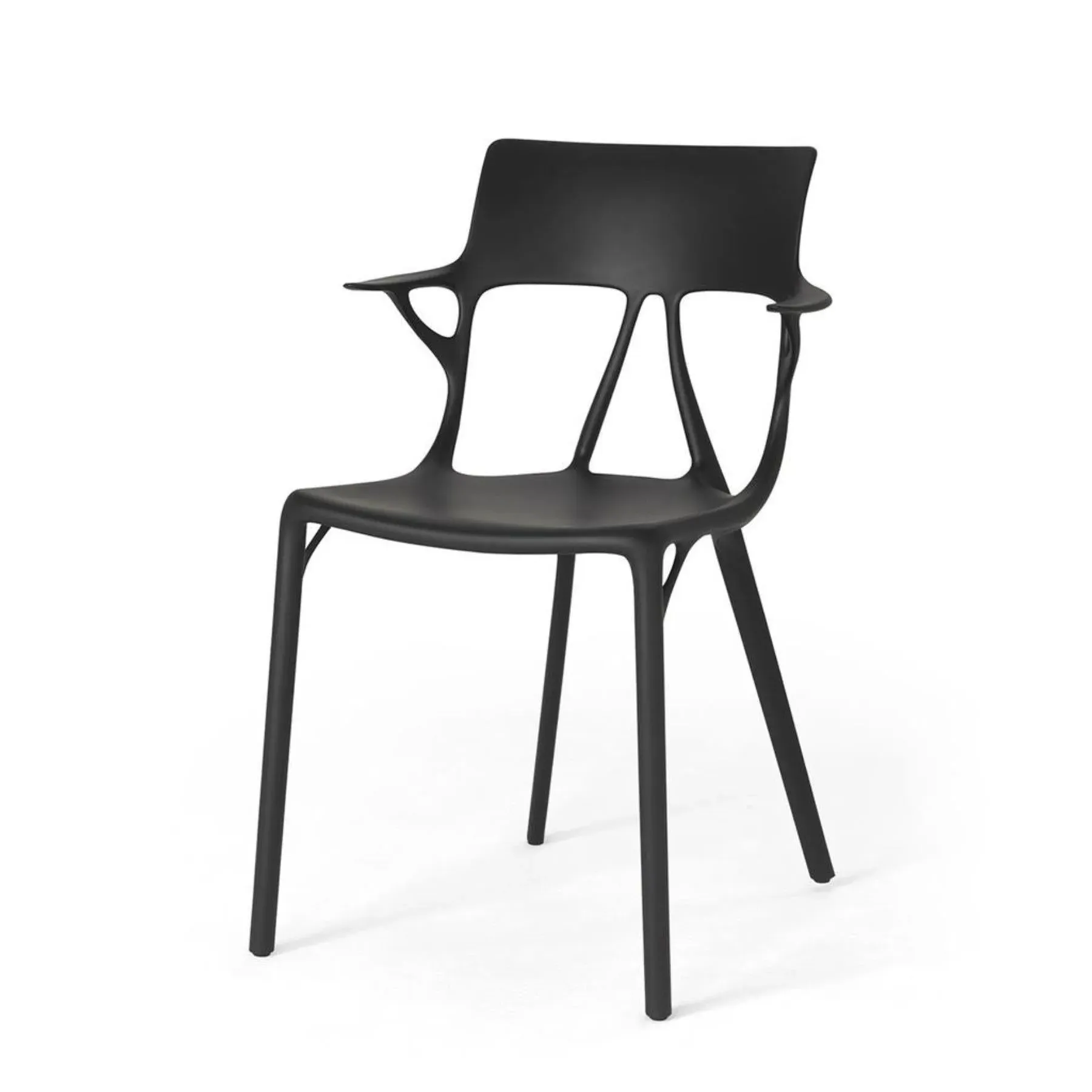 Stackable Dining Chair - Black, Recycled Plastic