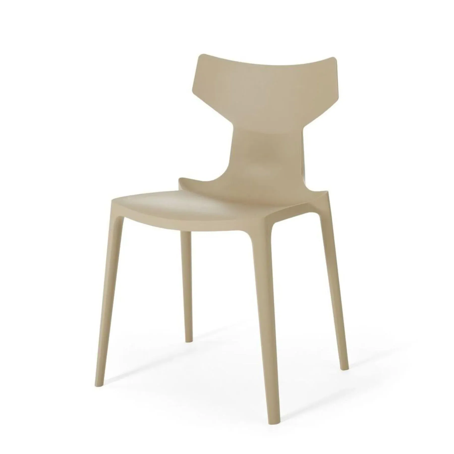 Stackable Dining Chair - Taupe, Recycled Plastic image