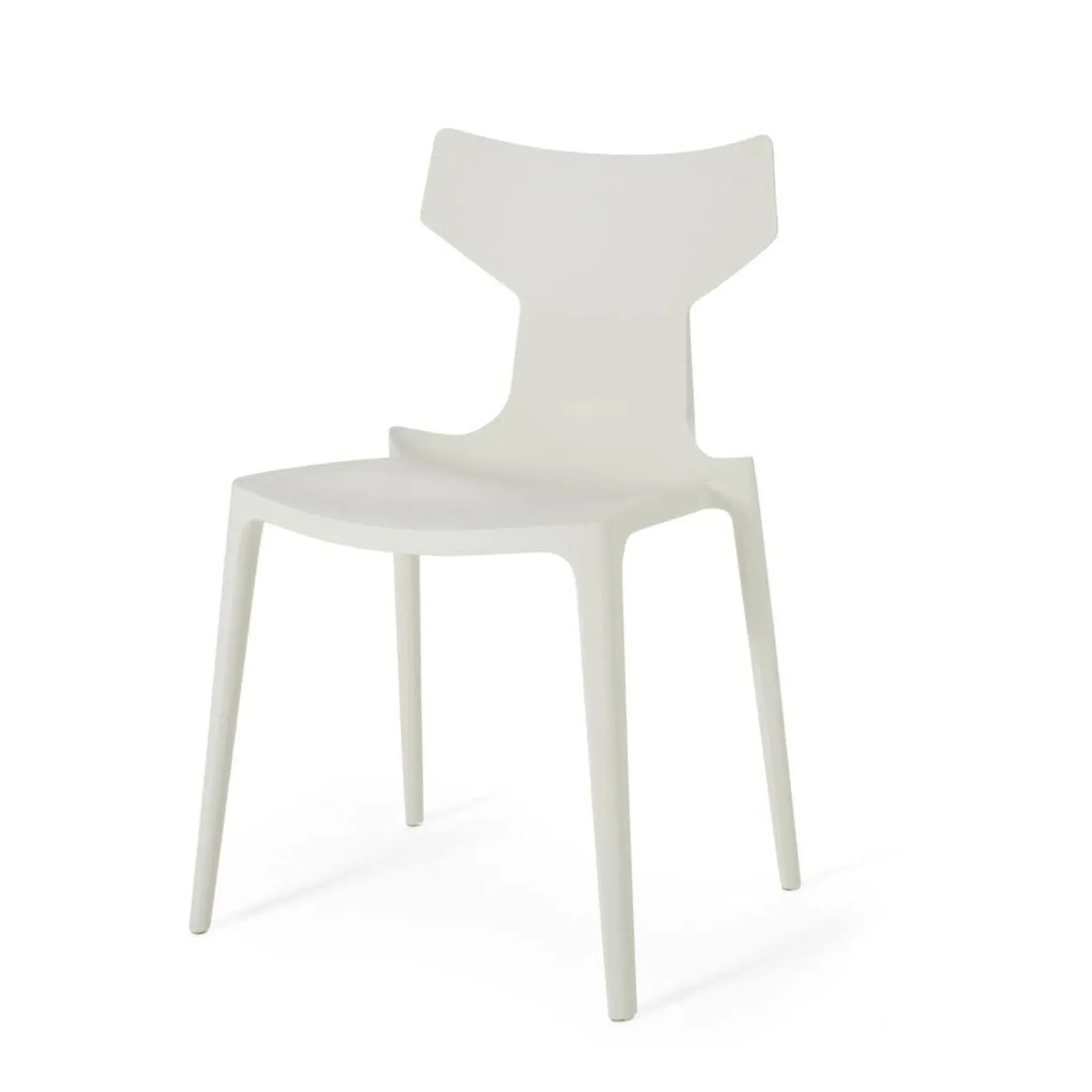 Stackable Dining Chair - White, Recycled Plastic