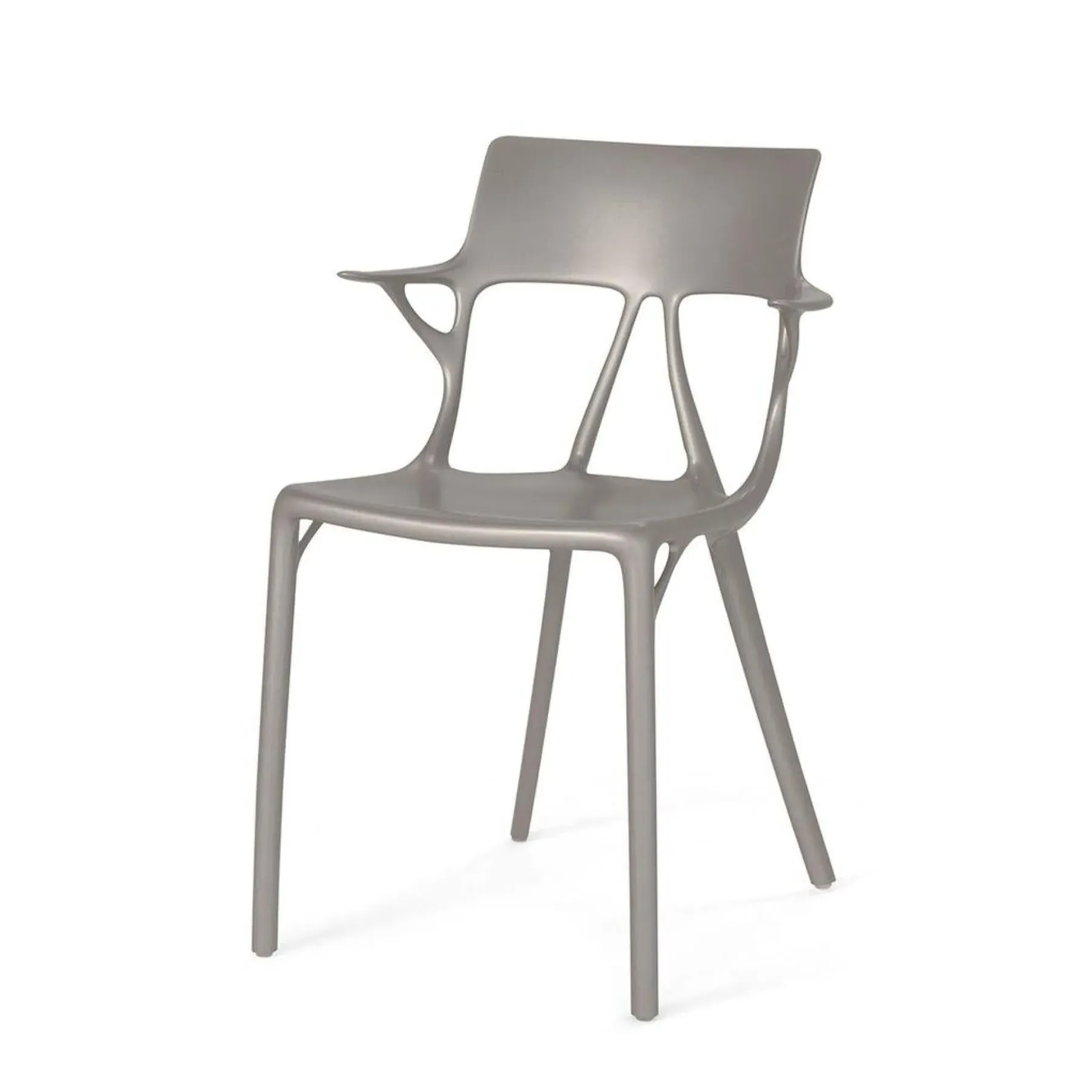 Stackable Dining Chair - White, Thermoplastic