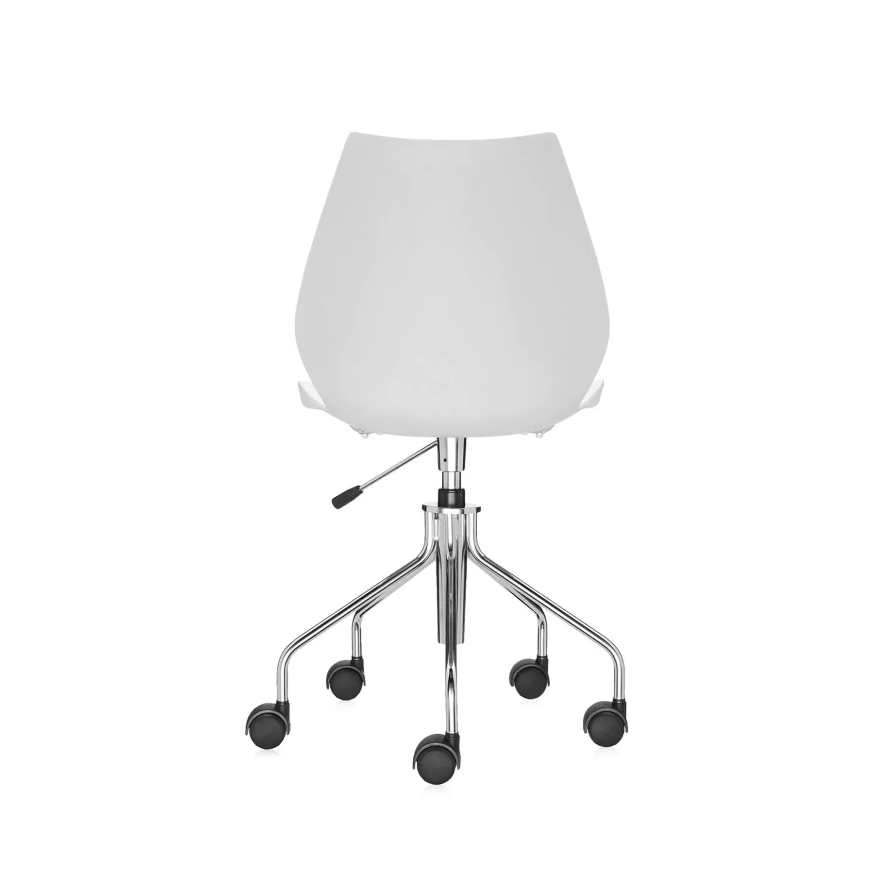 Swivel Office Chair with Gas Lift - White