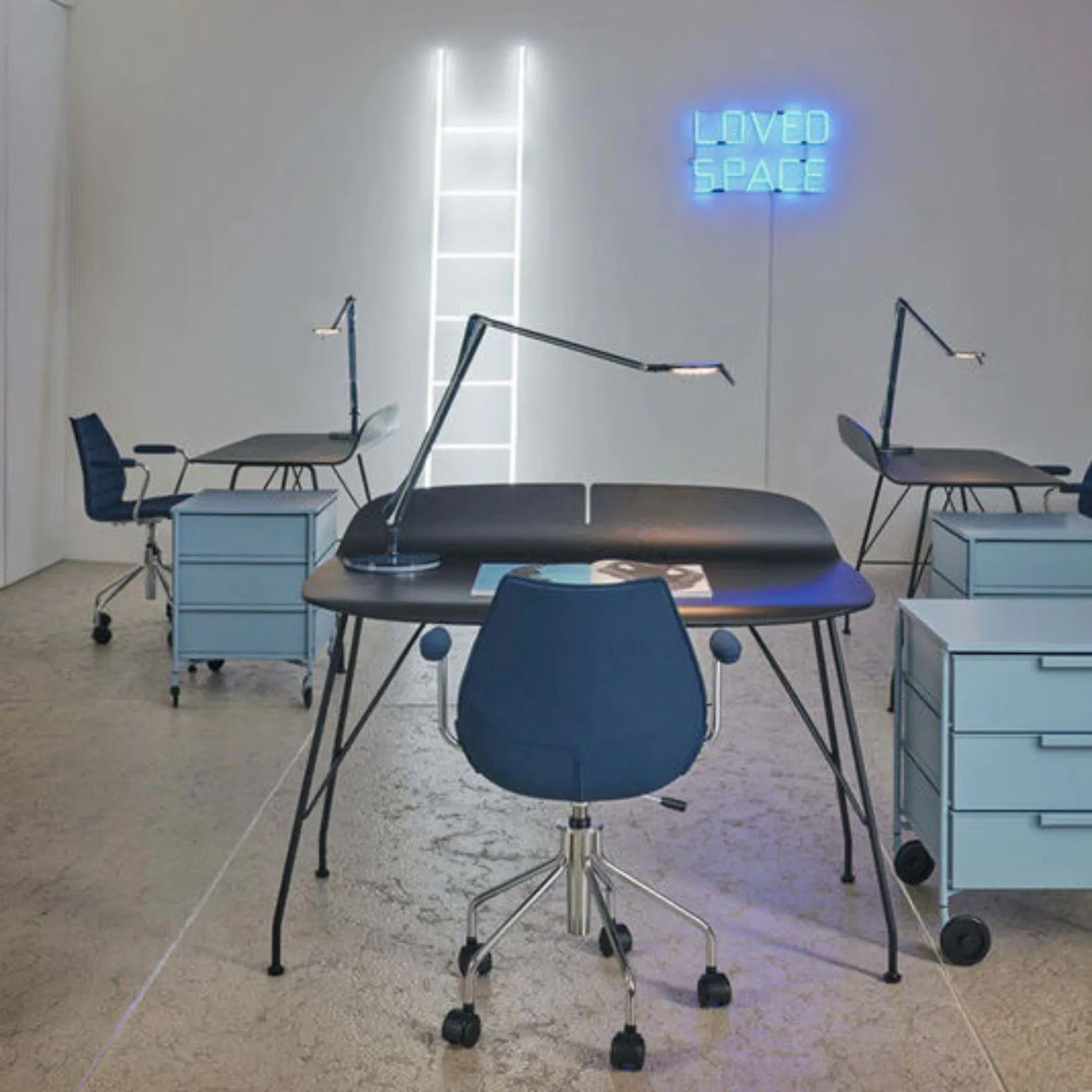 Swivel Office Chair with Wheels - Light Wood