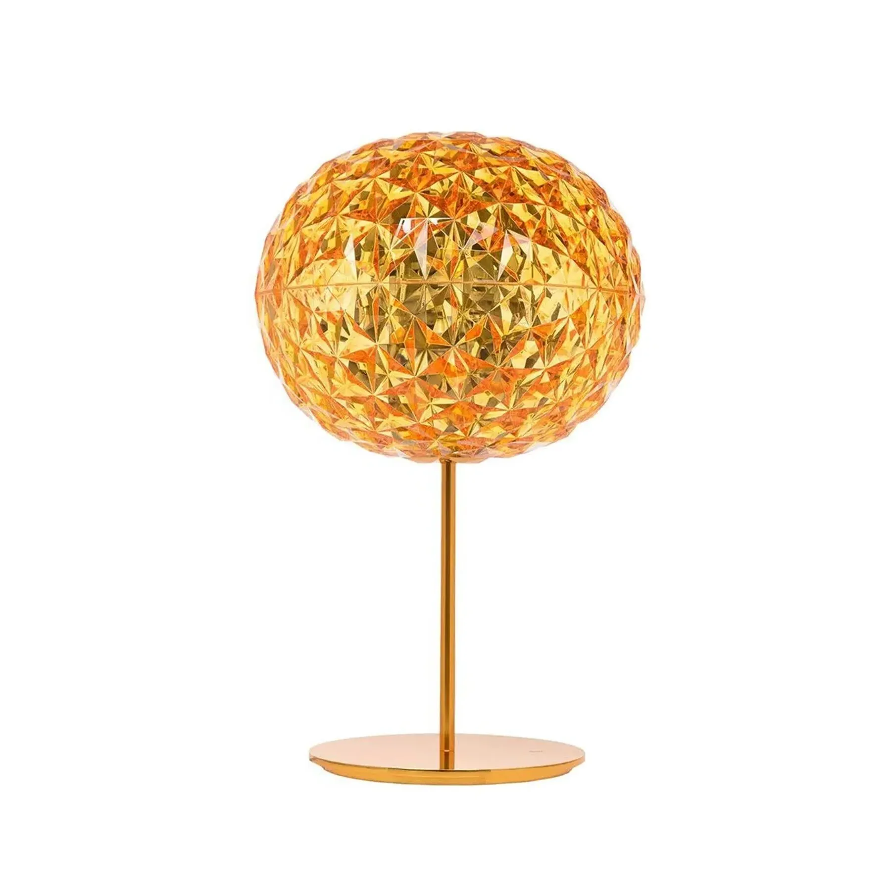 Tall Spherical Table Lamp - Smoke, Crystal Plastic