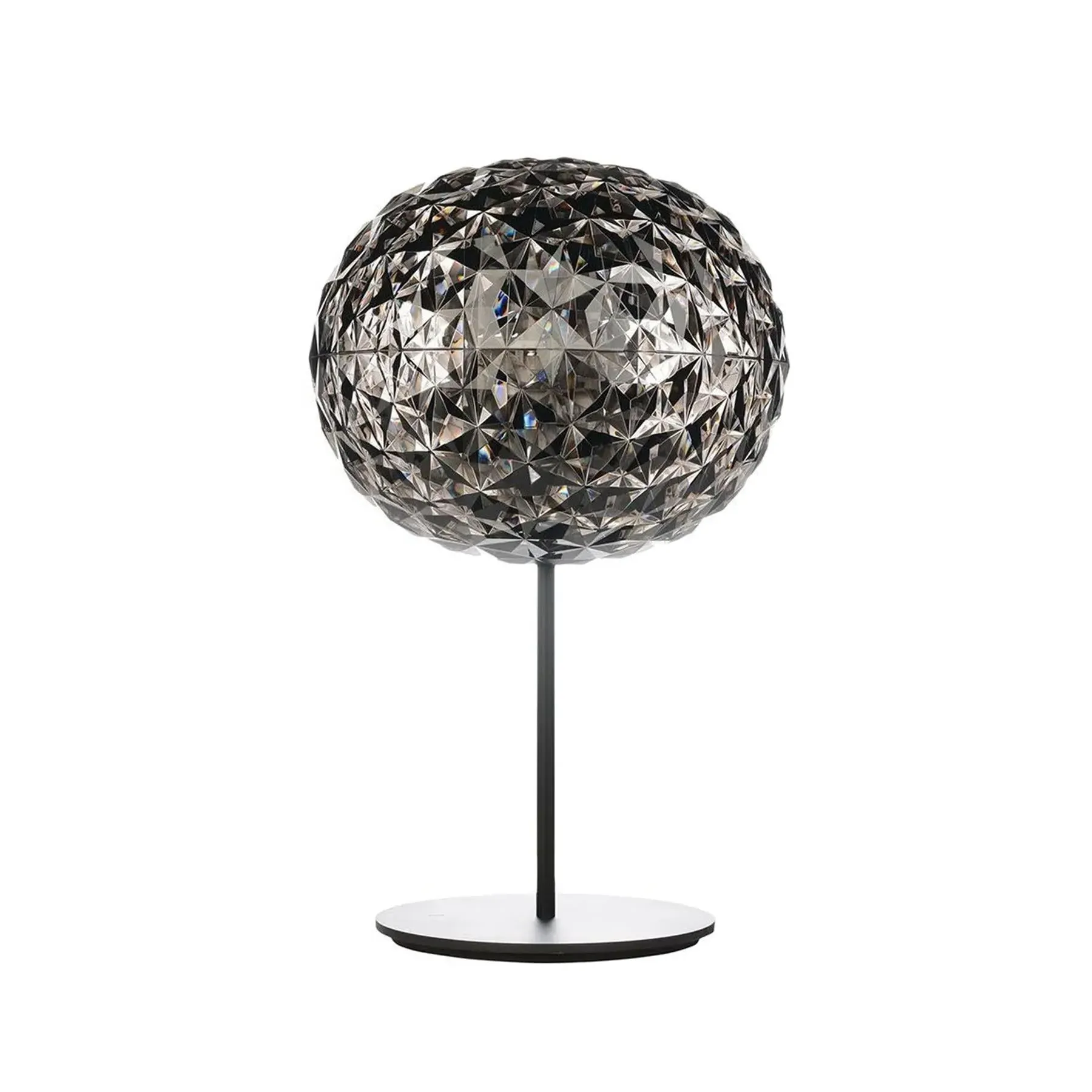 Tall Table Lamp with Crystal Design - Clear