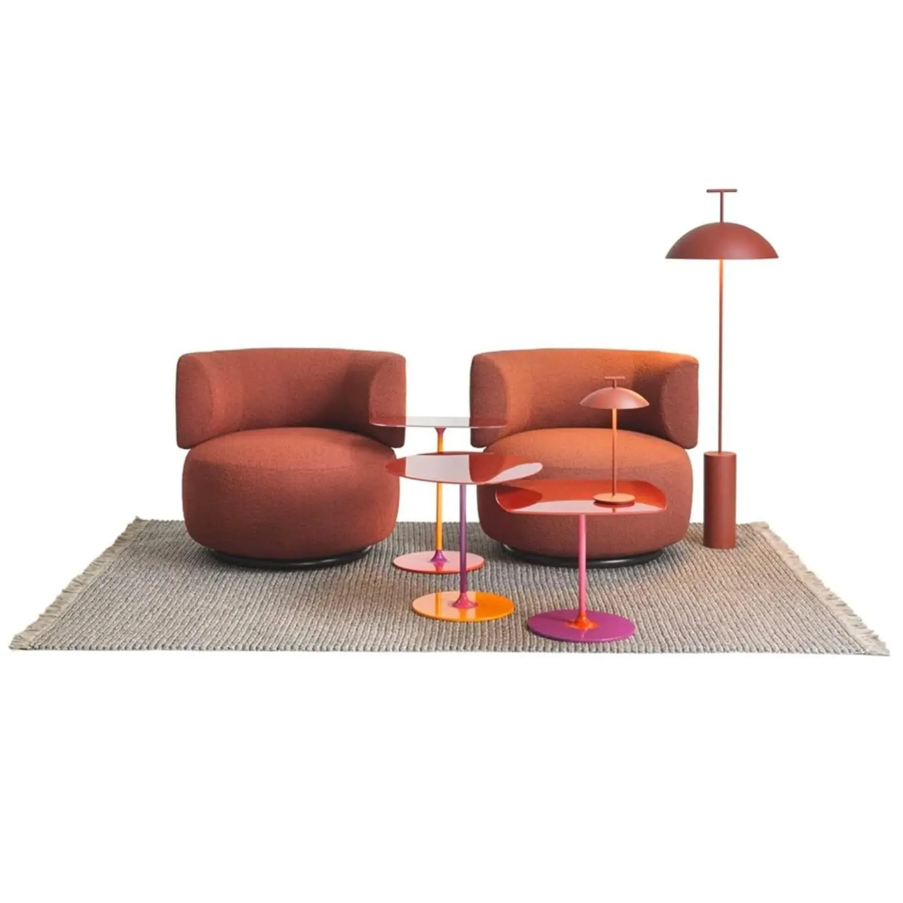 Upholstered Armchair - Ecru, Boucle