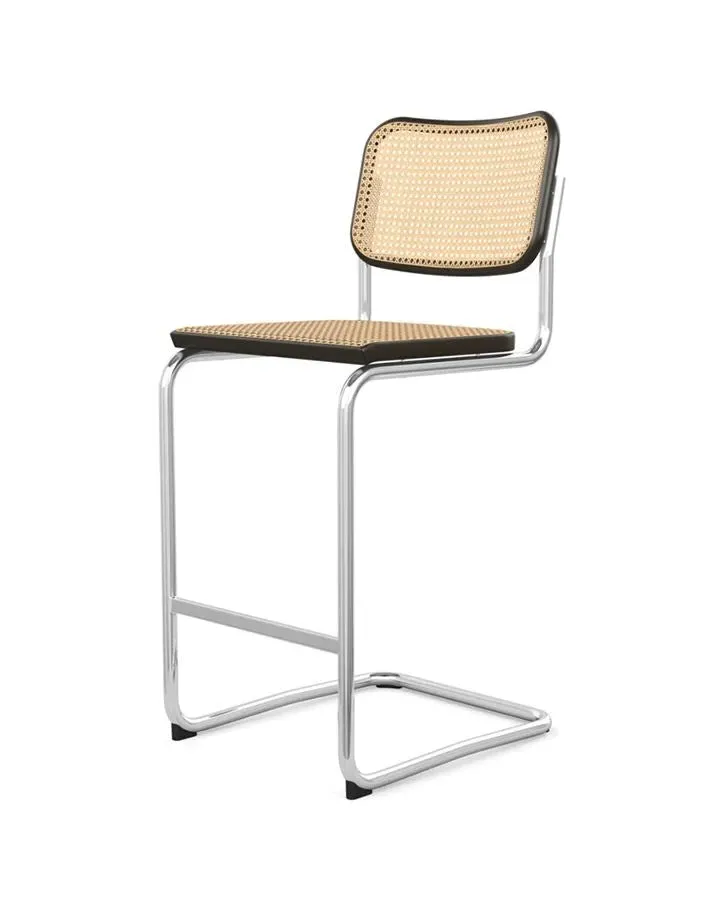 Counter Stool Cantilevered - Black, Steel