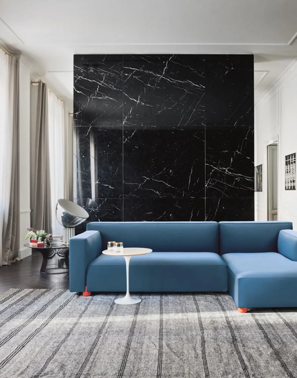 Large Coffee Table - White, Calacatta Marble