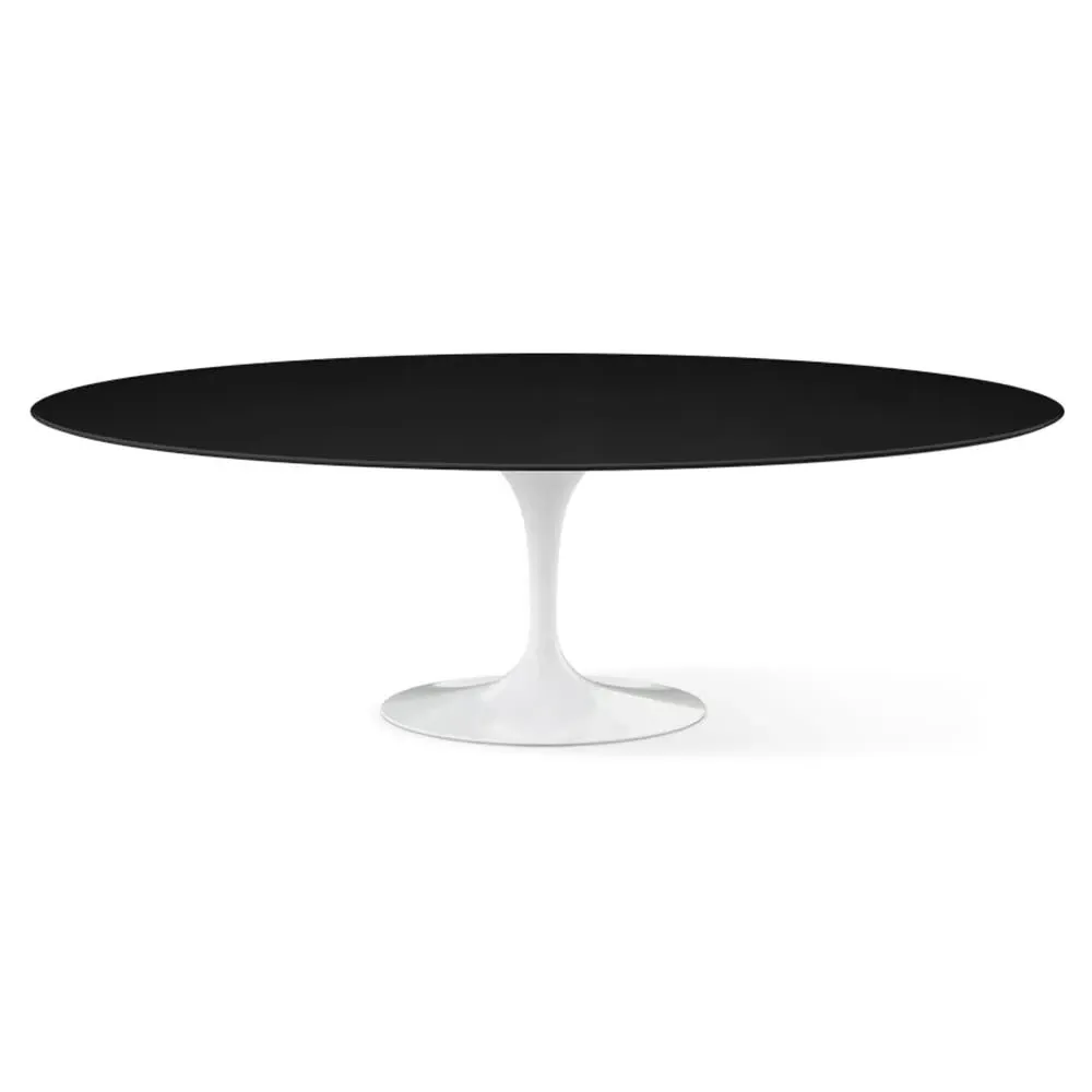 Oval Dining Table Large - Black, Laminate image