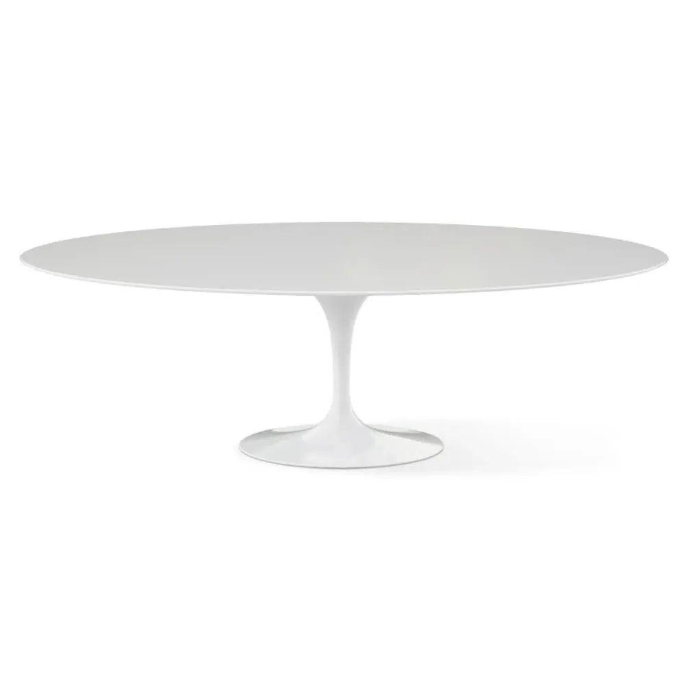 Oval Dining Table Small - Black, Laminate