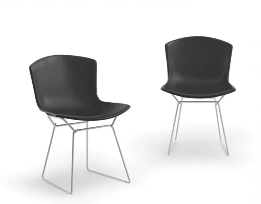 Side Chair with Chrome Base - Yellow, Plastic