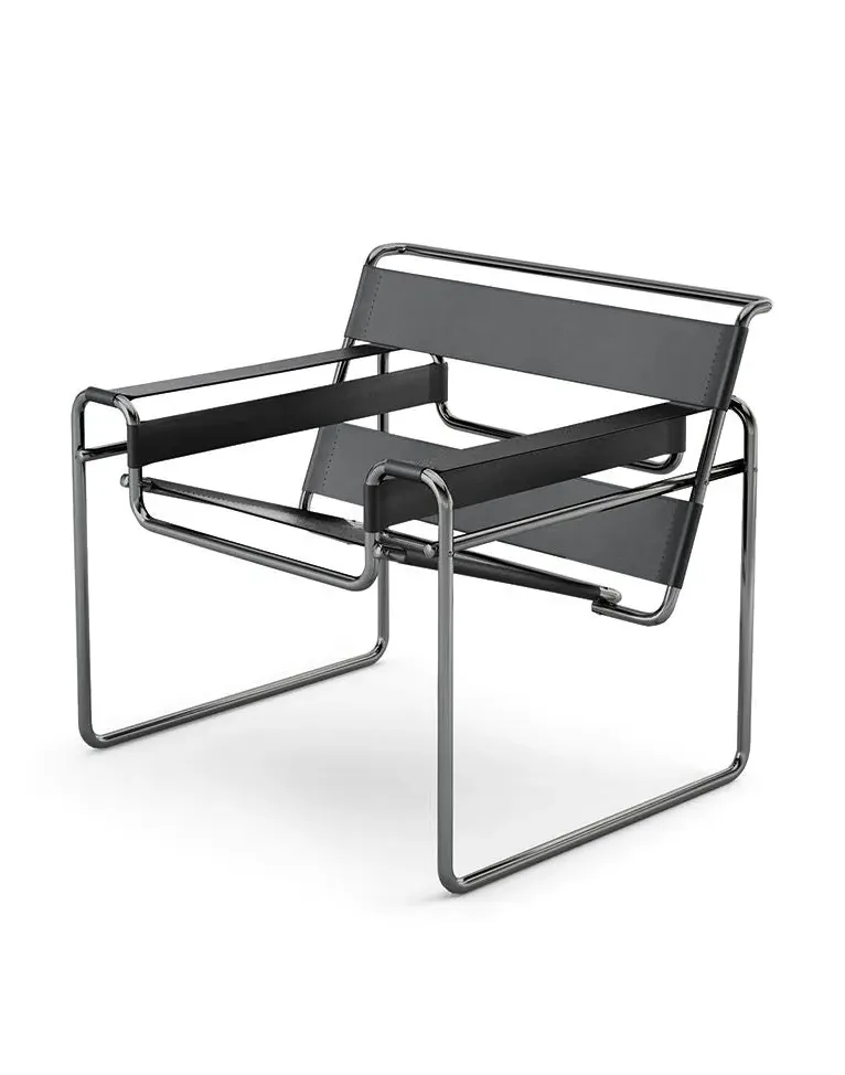 Wassily Lounge Chair - Black, Chrome image
