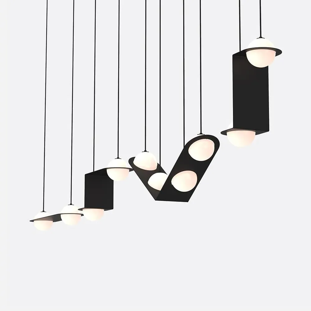 16-Light Pendant Light - Brass, Metal & Glass