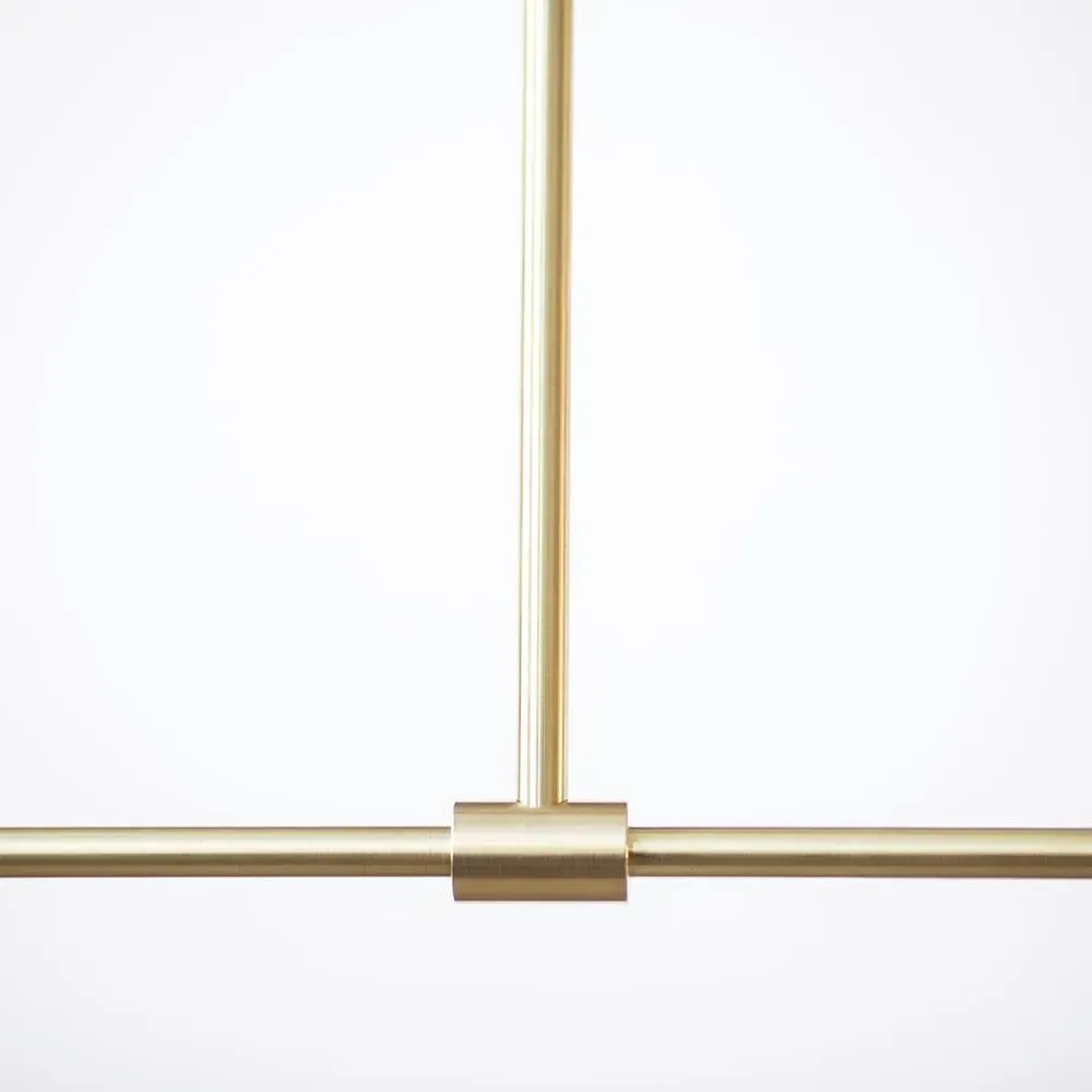22cm Pendant Light - Graphite, Brass