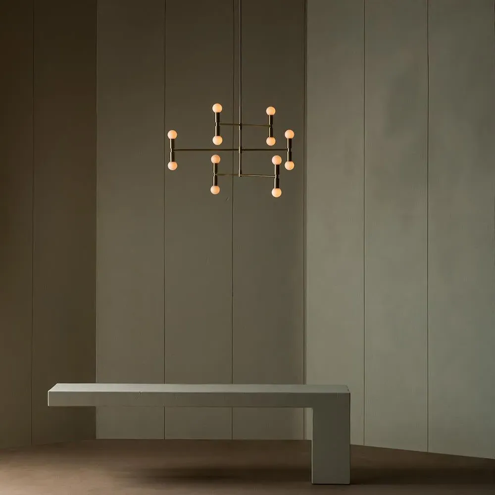 Atomium Pendant Light 93cm - Brass