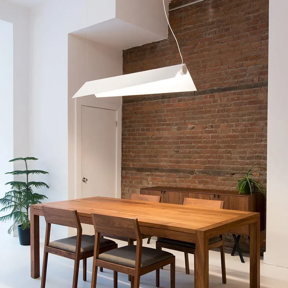 Clark Medium Pendant Light - White, Metal