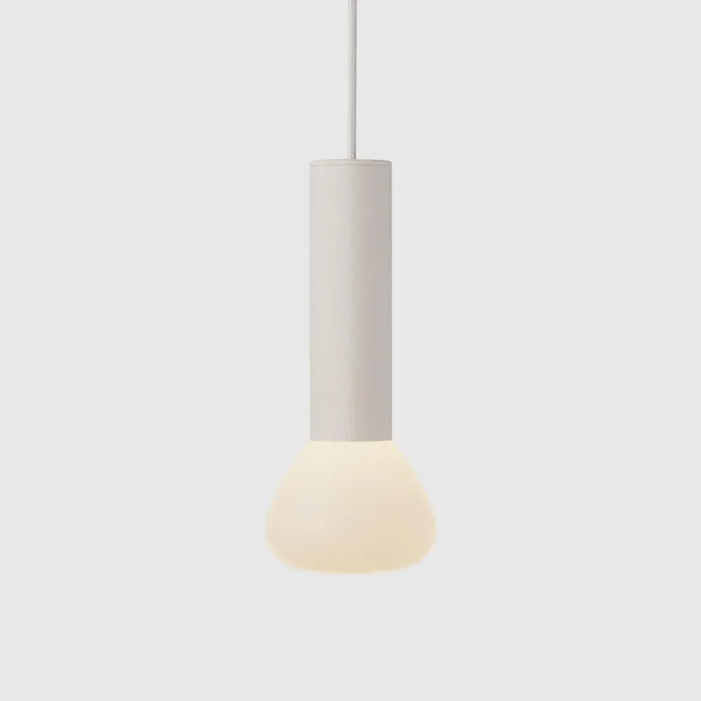 Cylindrical Pendant Light LED - Beige, Aluminium image
