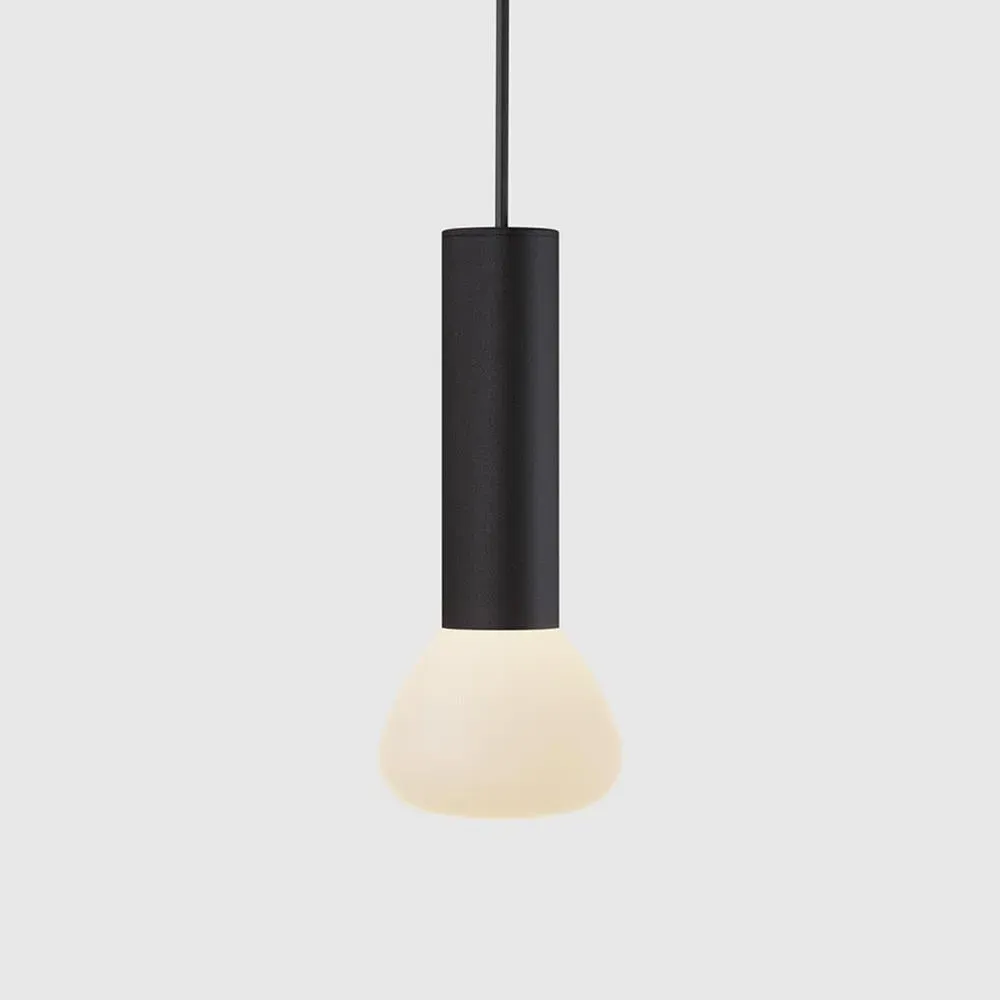Cylindrical Pendant Light LED - Black, Aluminium