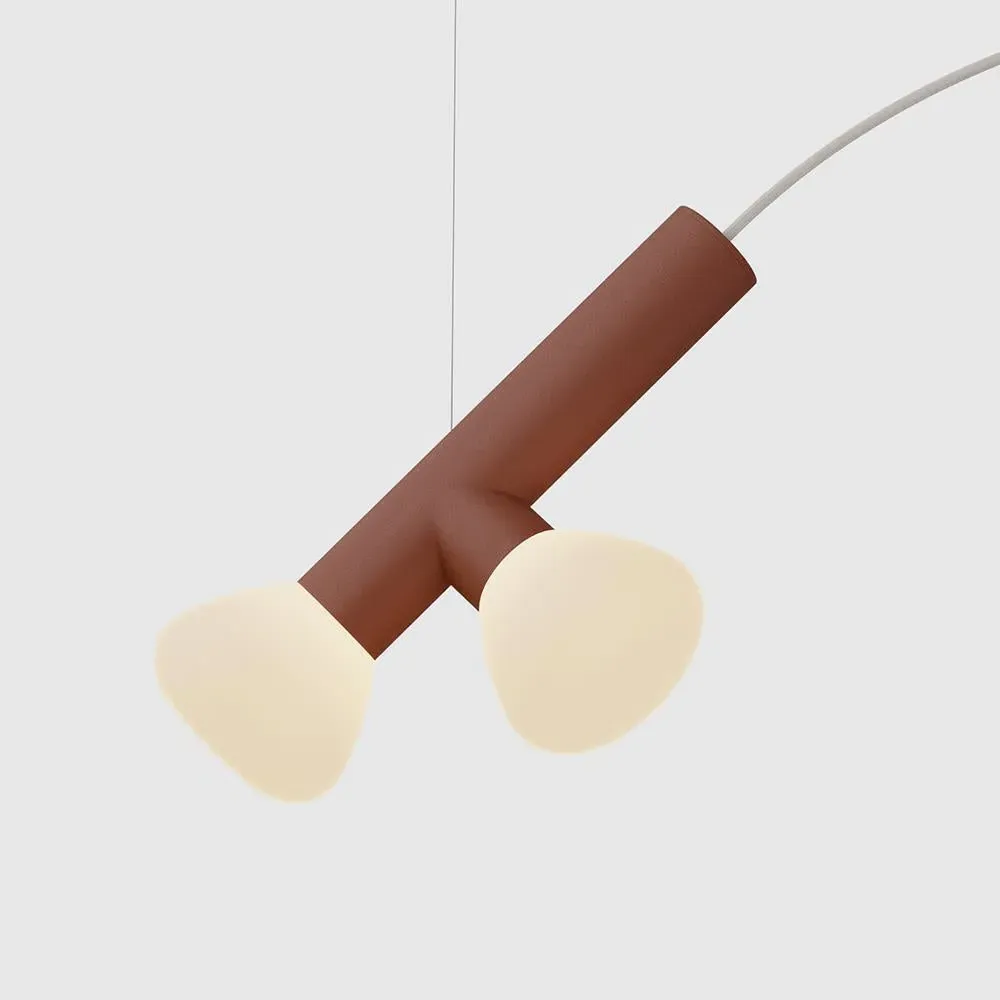 Cylindrical Pendant Light LED - White, Aluminium