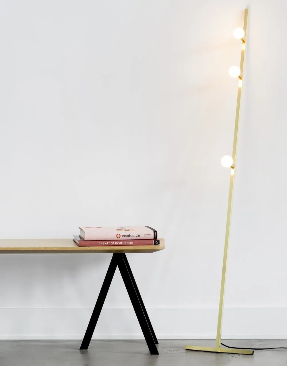 Dot Line Floor Light - White