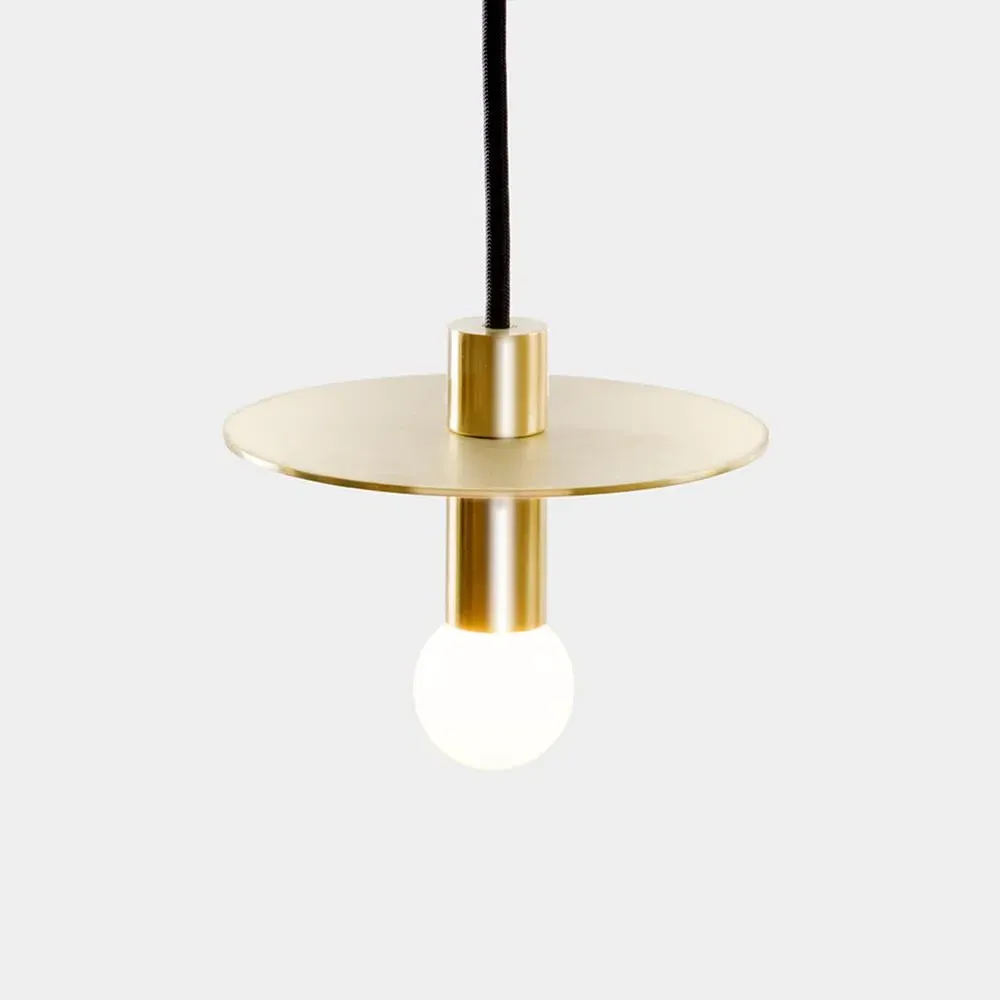 Dot Pendant Light - Black, Opal Glass